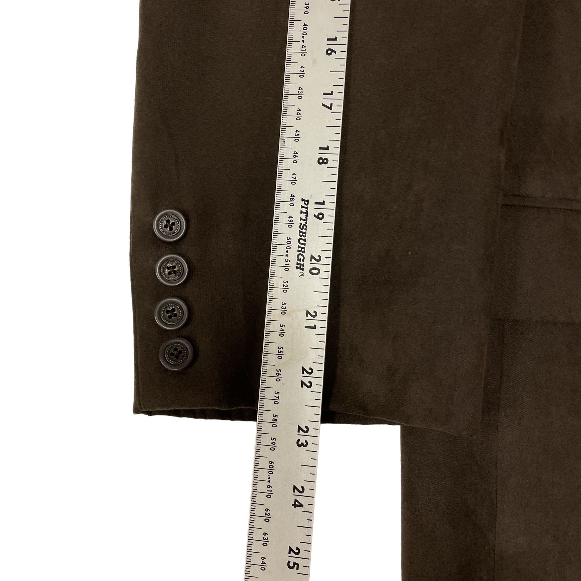 Andrew Fezza Andrew Fezza Brown Sport Coat MICROFIBER 3 Btn Jacket Size 44R - 9 Thumbnail