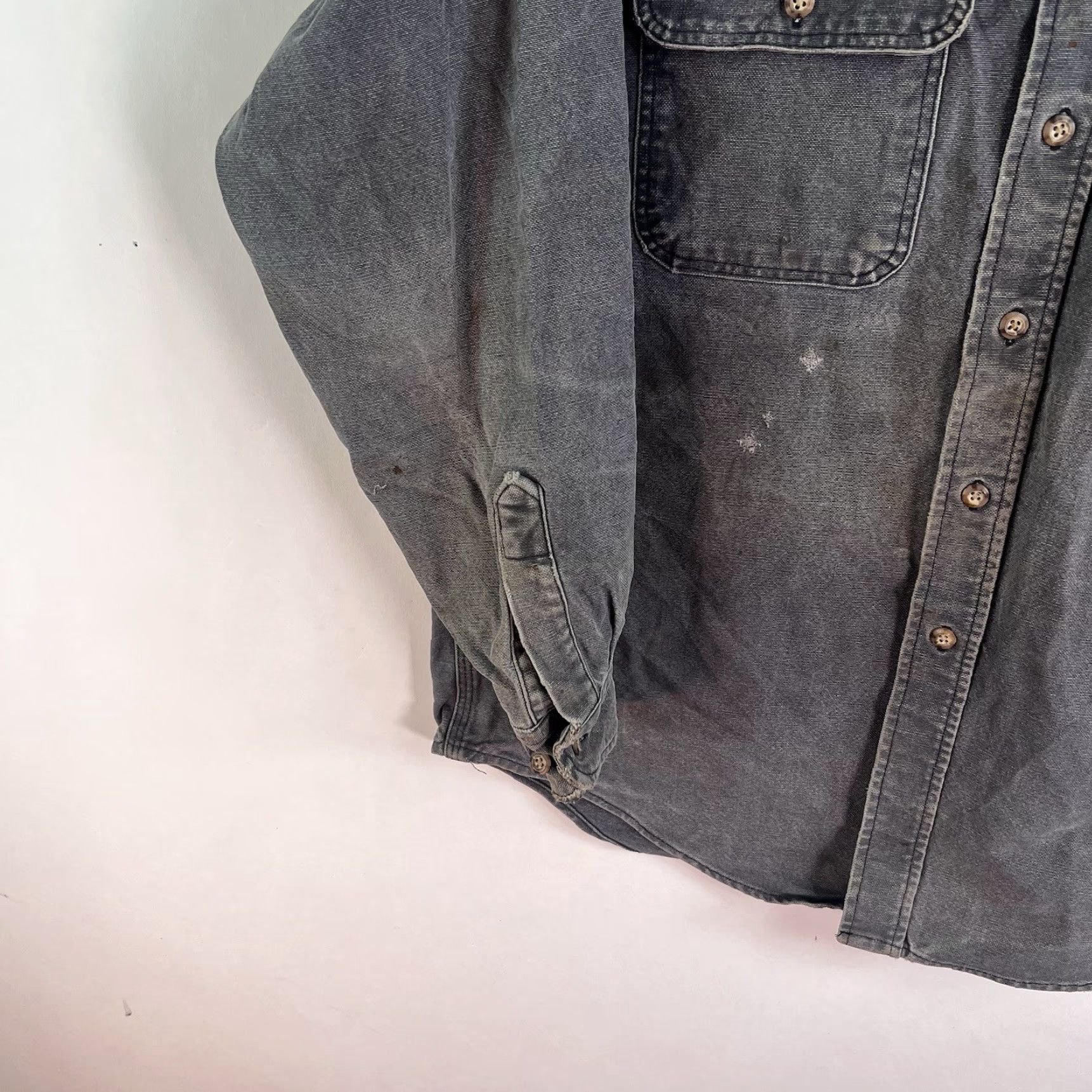 Carhartt VINTAGE Carhartt Shackit Jacket Mens Size L Gray Canvas Bomber 90s Outdoor Size US L / EU 52-54 / 3 - 6 Thumbnail