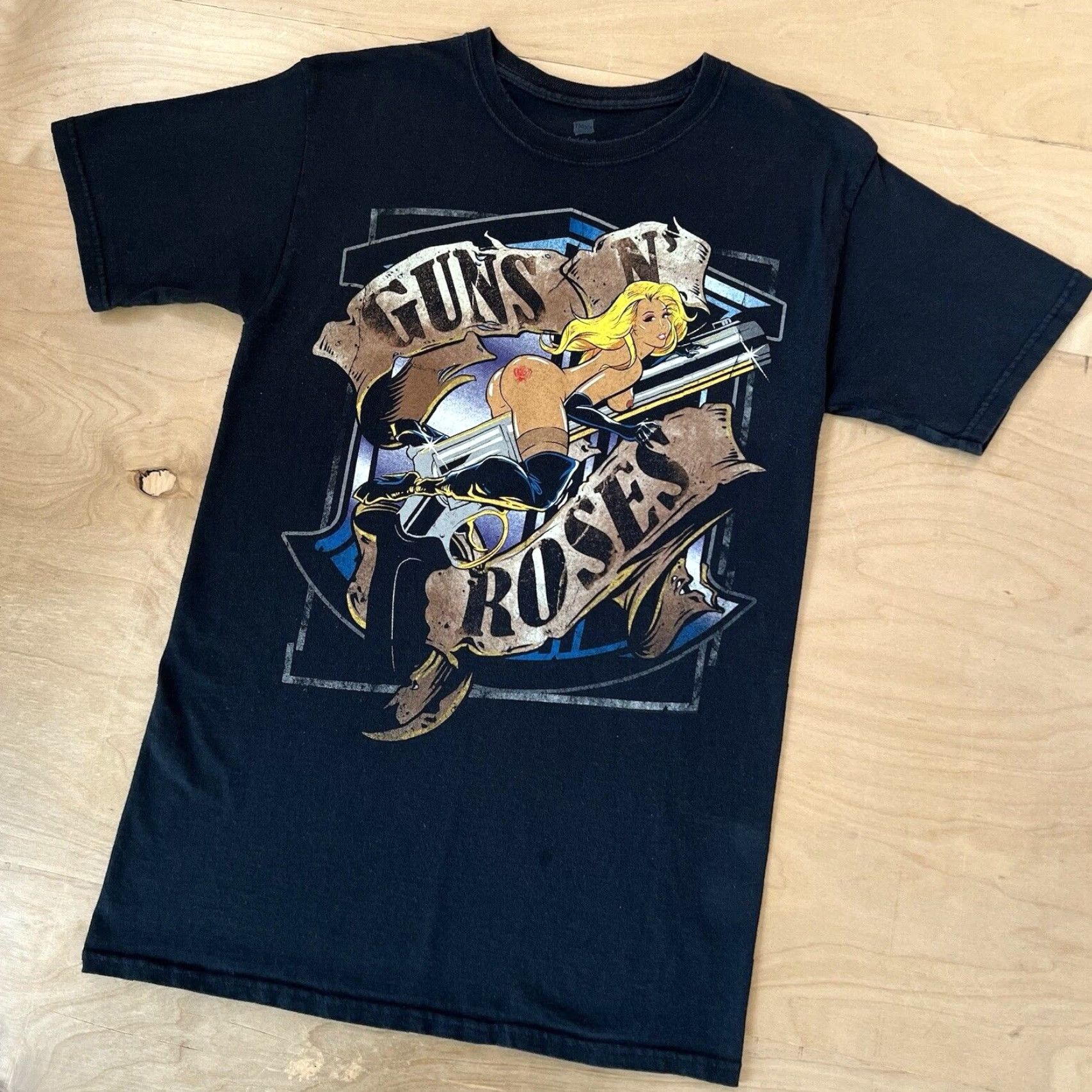 Vintage Guns N Roses Tour Shirt Small Black Mens Short Sleeve Vintage? No (Note: original is not vintage) Size US S / EU 44-46 / 1 - 7 Thumbnail