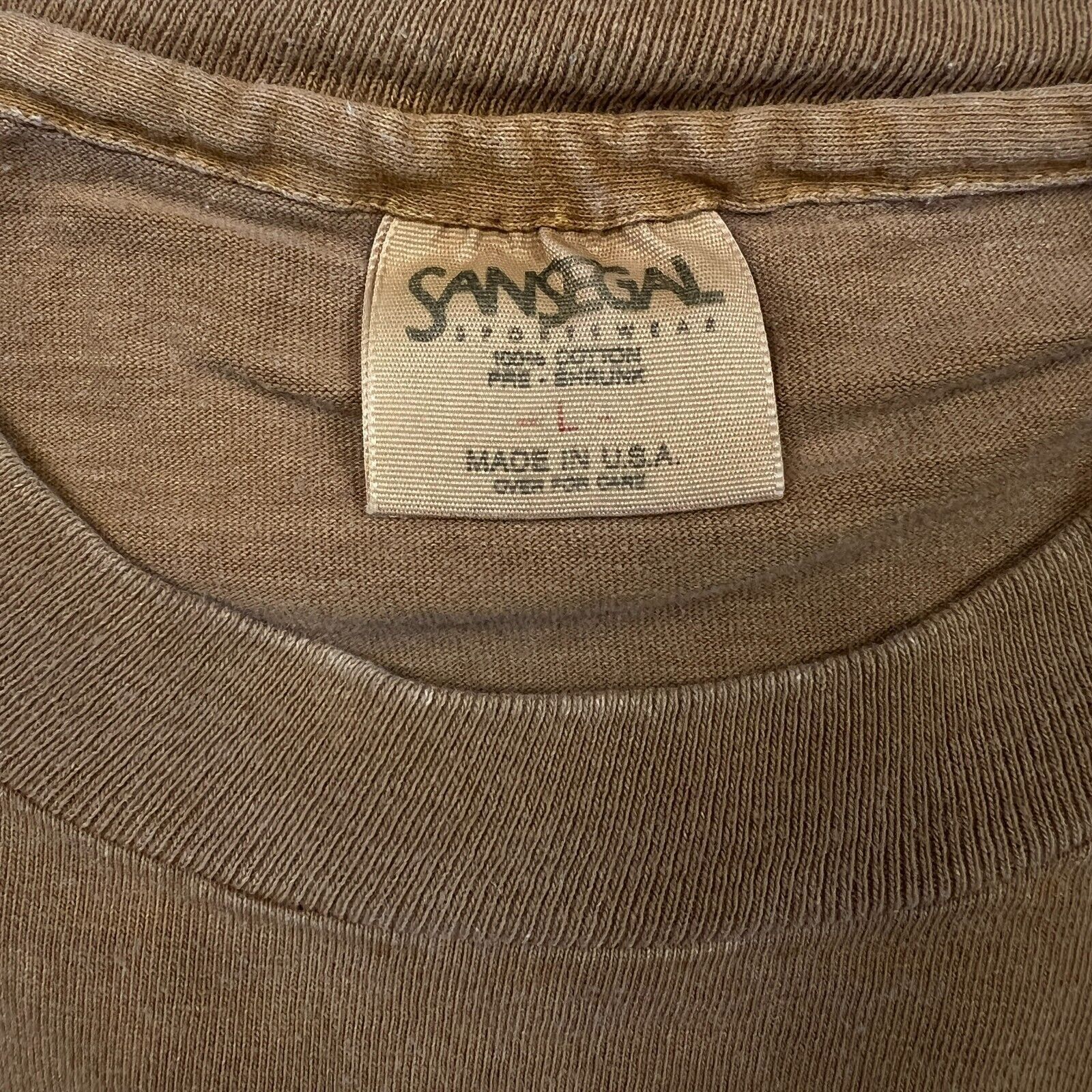 Vintage 90s Lion T Shirt Faded Single Stitched Nature Animal Tee Size US L / EU 52-54 / 3 - 8 Thumbnail