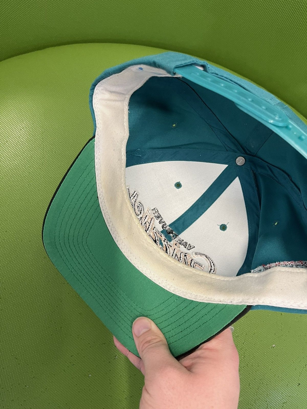 NBA VTG 90s Sports Specialties Vancouver Grizzlies Script Hat Size ONE SIZE - 6 Thumbnail