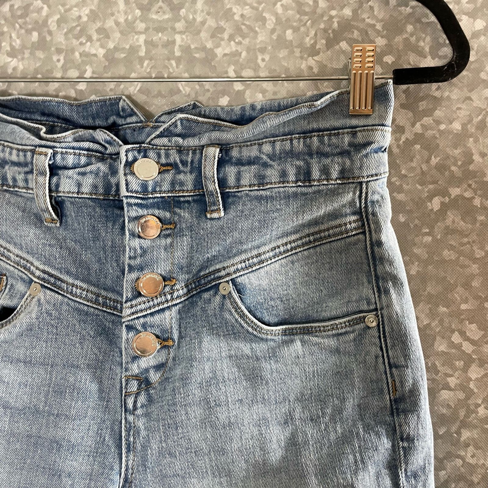 BLANKNYC Blank NYC Light Wash Retro Style Skinny Leg Yoke Jeans - 30 Size 30" / US 8 / IT 44 - 2 Thumbnail