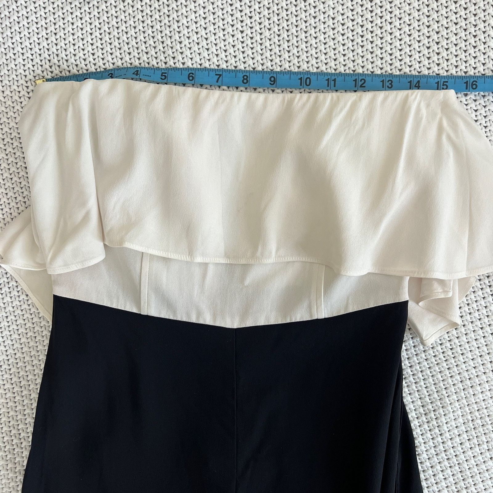 INTERMIX INTERMIX Black White Loddie Strapless Jumpsuit Size 6 Size 28" / US 6 / IT 42 - 12 Thumbnail