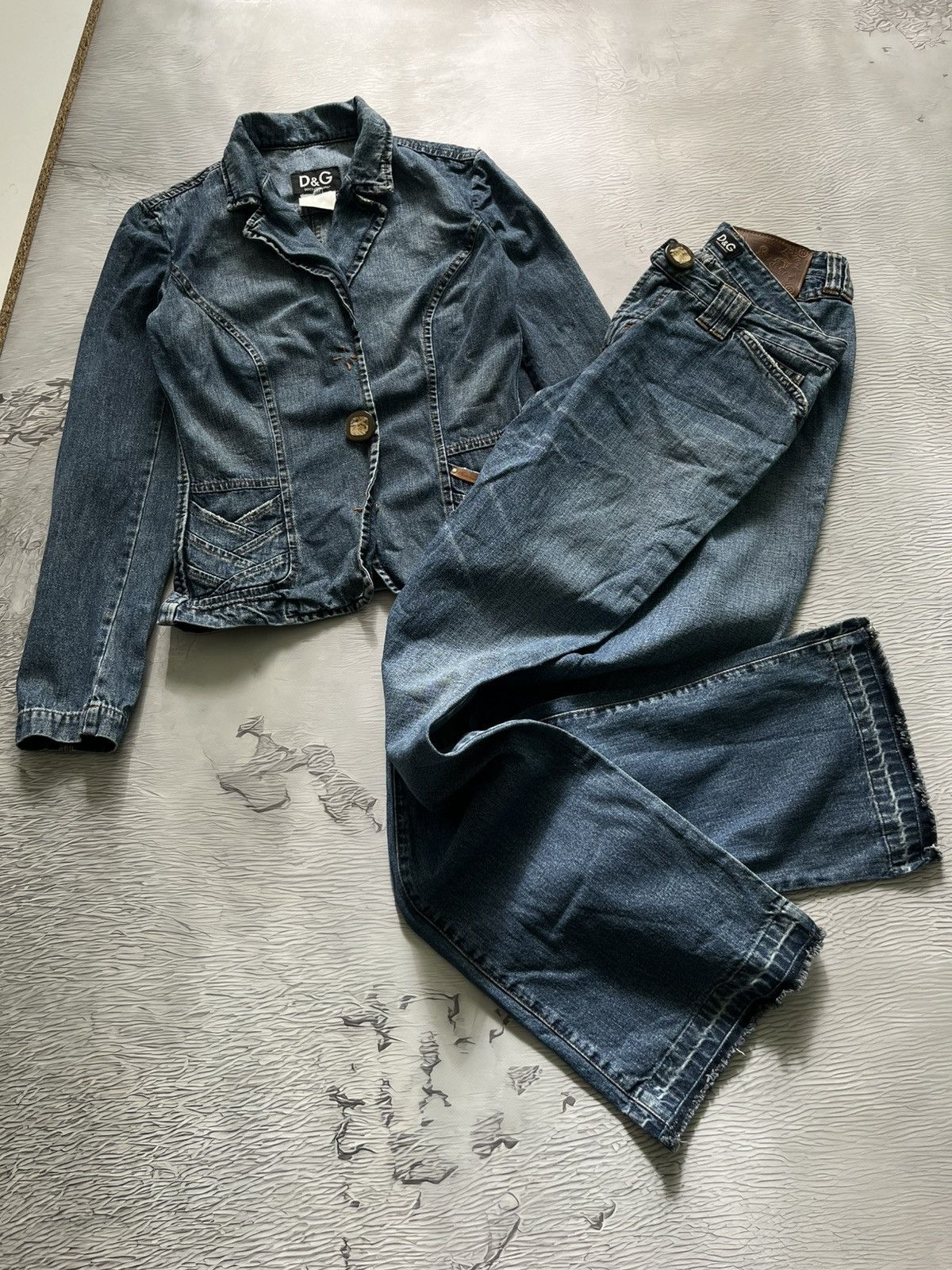 Dolce & Gabbana Dolce & Gabbana Vintage Denim Suit Jeans Luxury Blue Size 29" - 1 Thumbnail