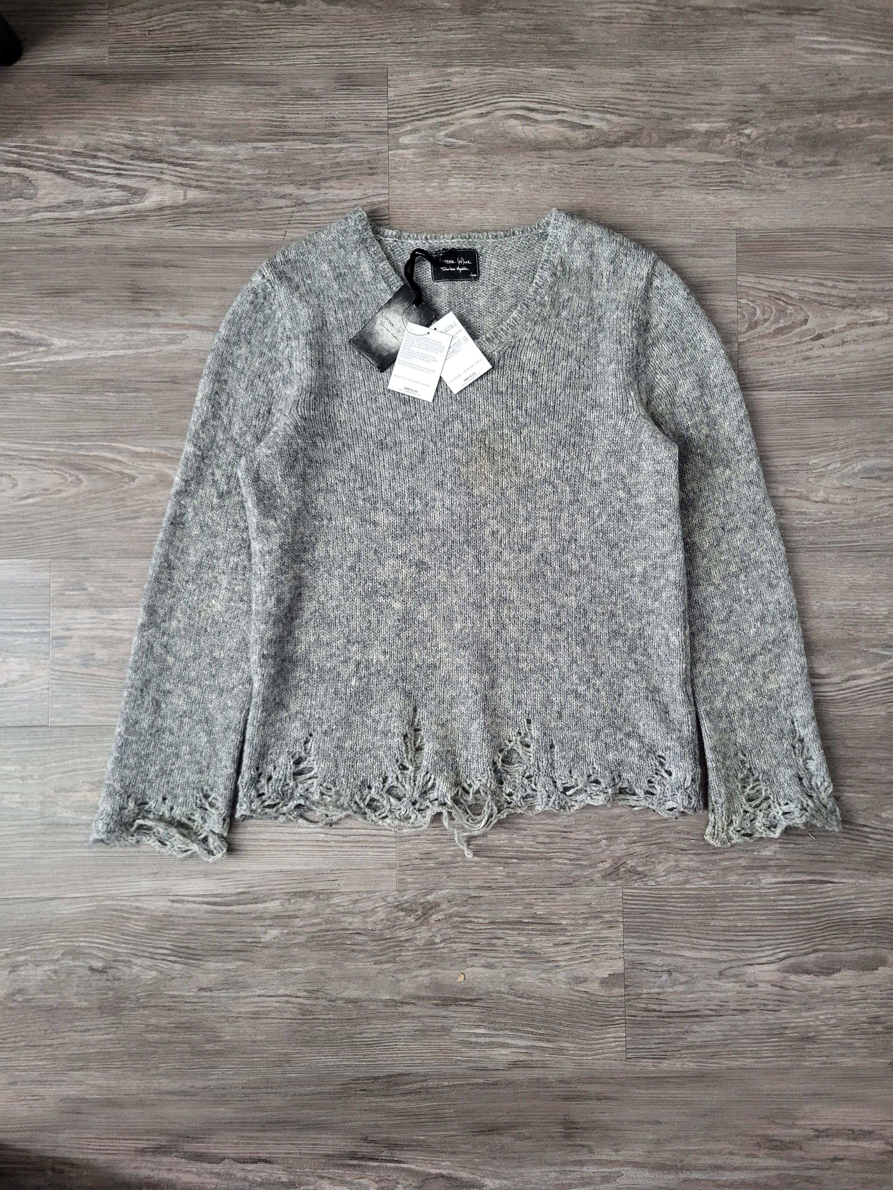 Number (N)ine Number nine destroyed knit | Grailed