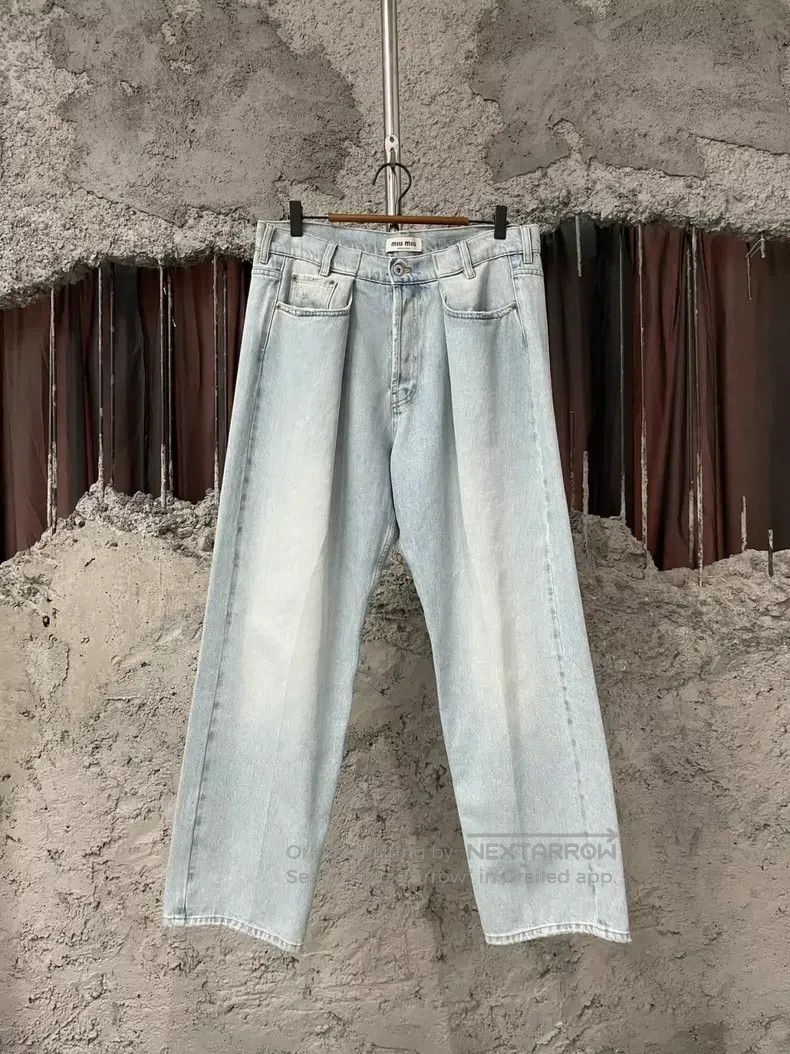 Miu Miu 29 Pocket patch logo jeans