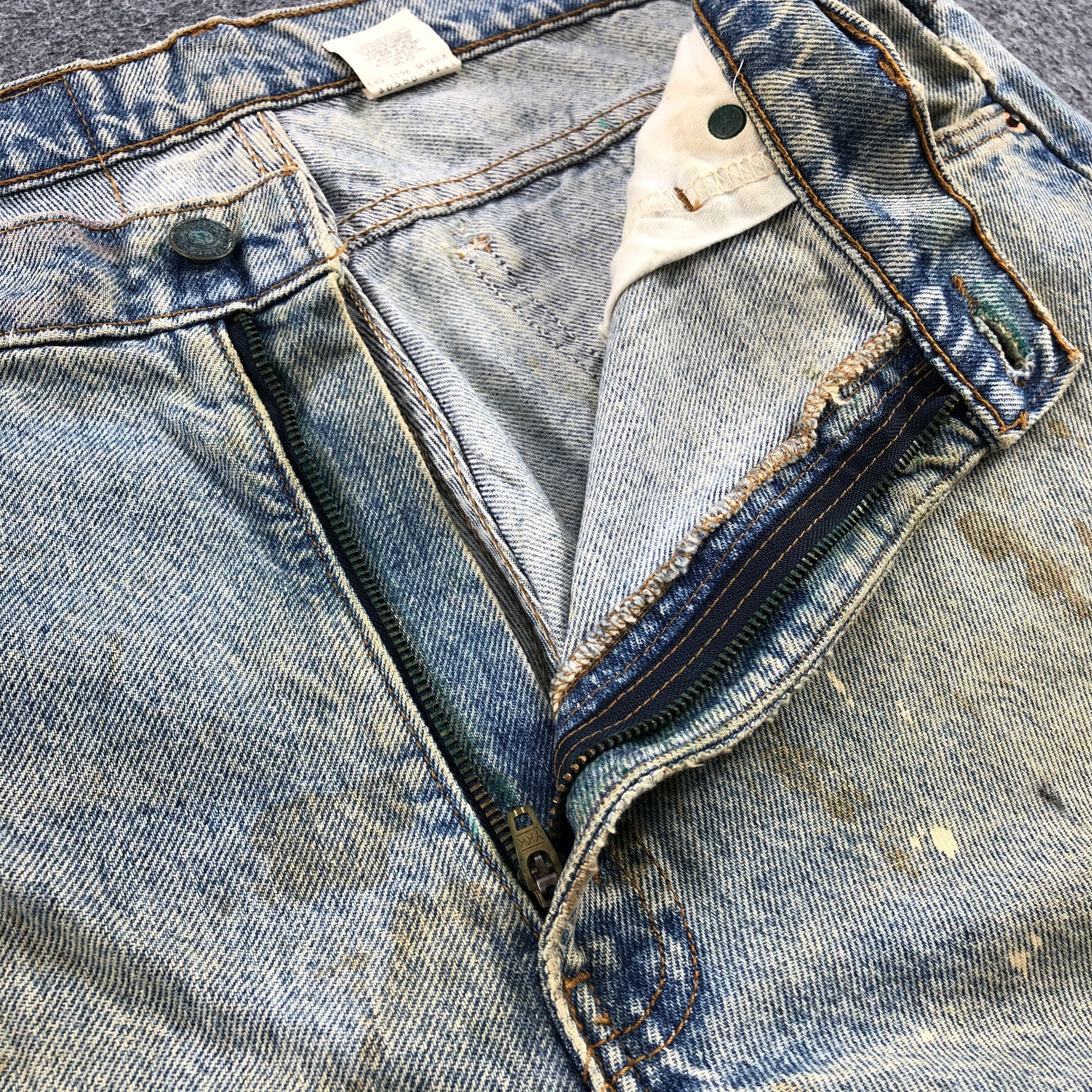 Levi's Vintage 90s Levis 550 Orange Tab Jeans Wash Denim-J989 Size US 36 / EU 52 - 8 Thumbnail