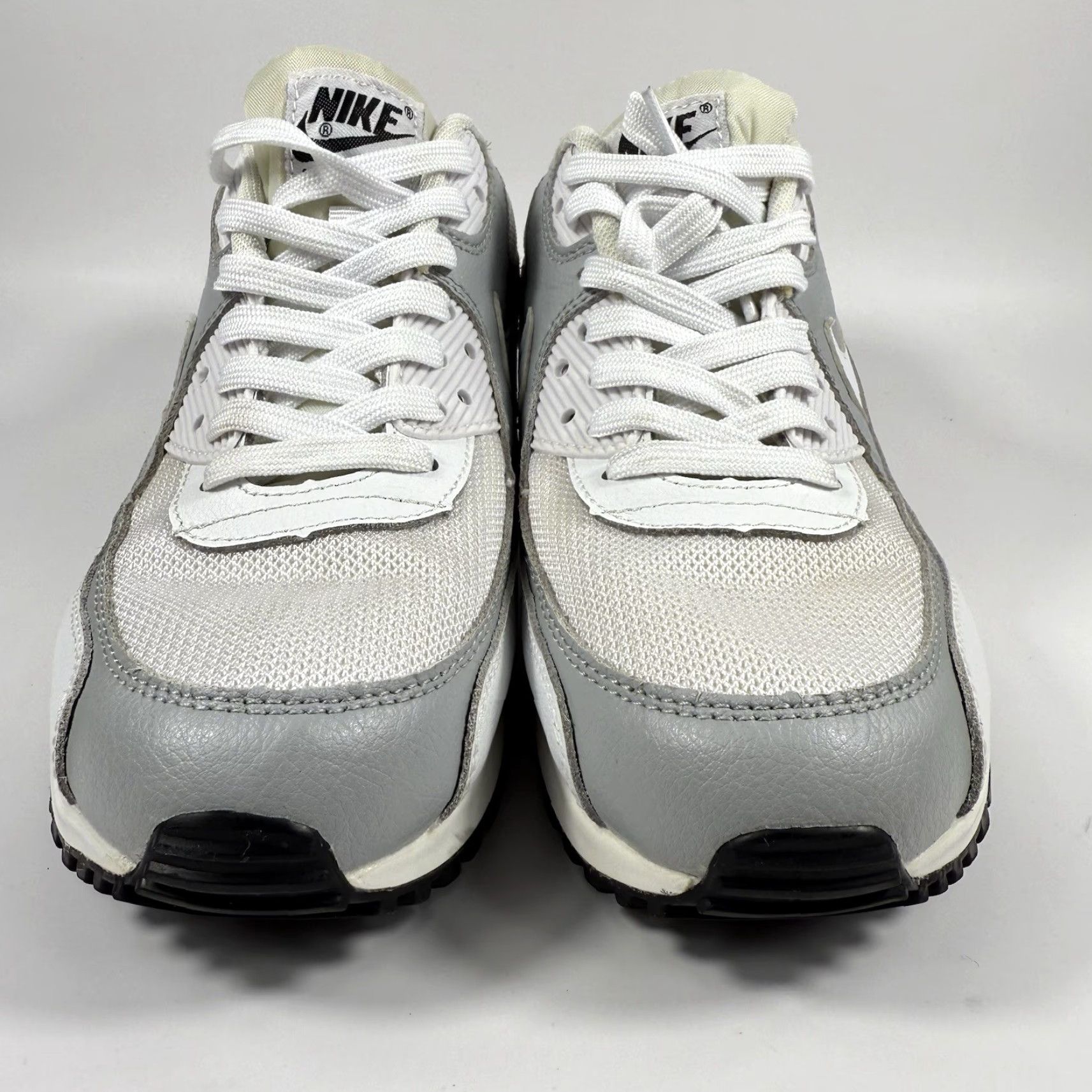 Nike Nike Air Max 90 Women's Size 8 Sneakers White Grey 325213-126 Size US 8 / IT 38 - 3 Thumbnail