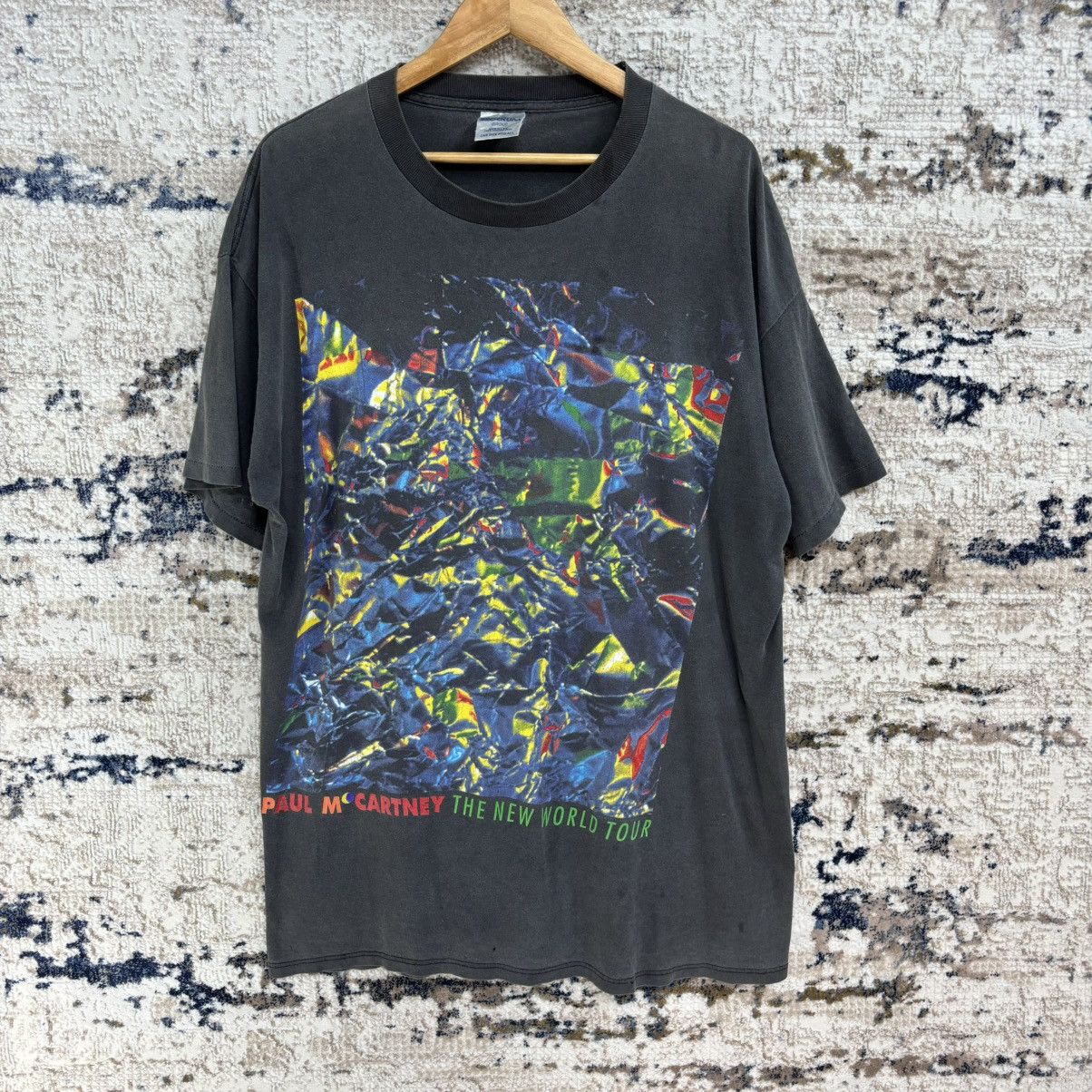 Band Tees × Vintage Vintage Paul McCartney The New World Tour T-shirt Size US XXL / EU 58 / 5 - 1 Thumbnail