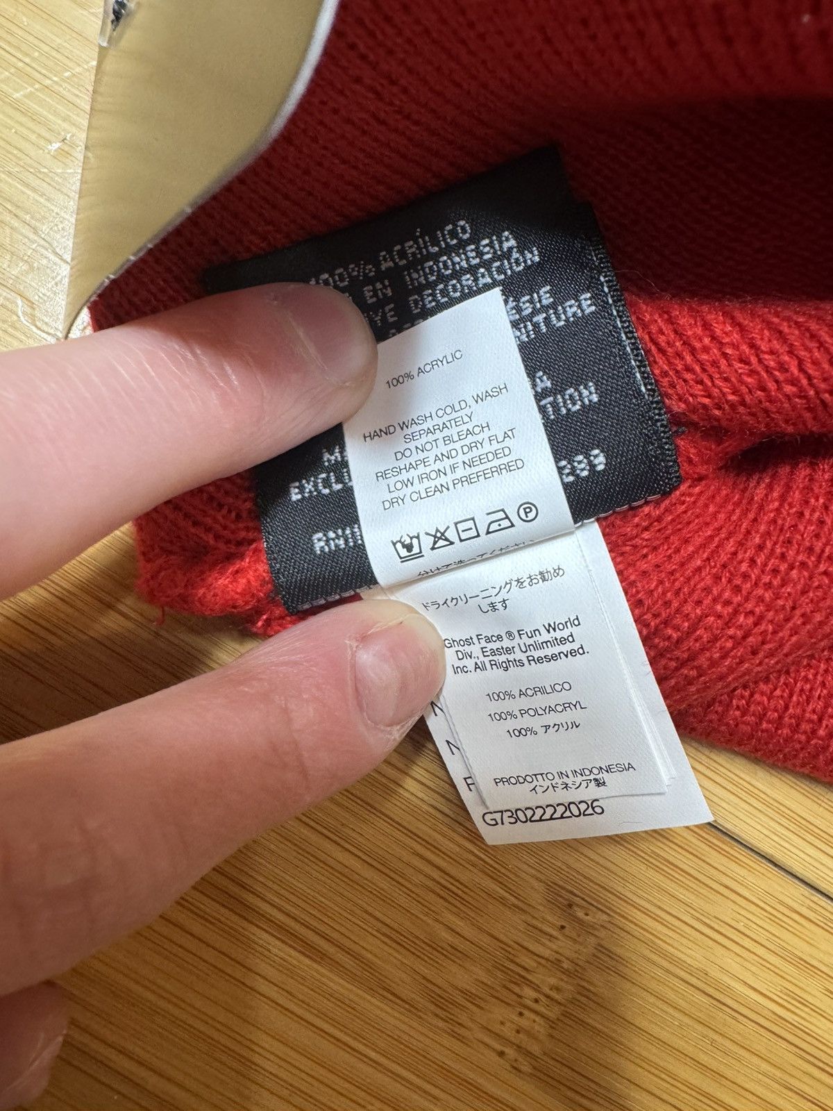 Supreme Supreme Ghostface Beanie Red Size ONE SIZE - 6 Thumbnail