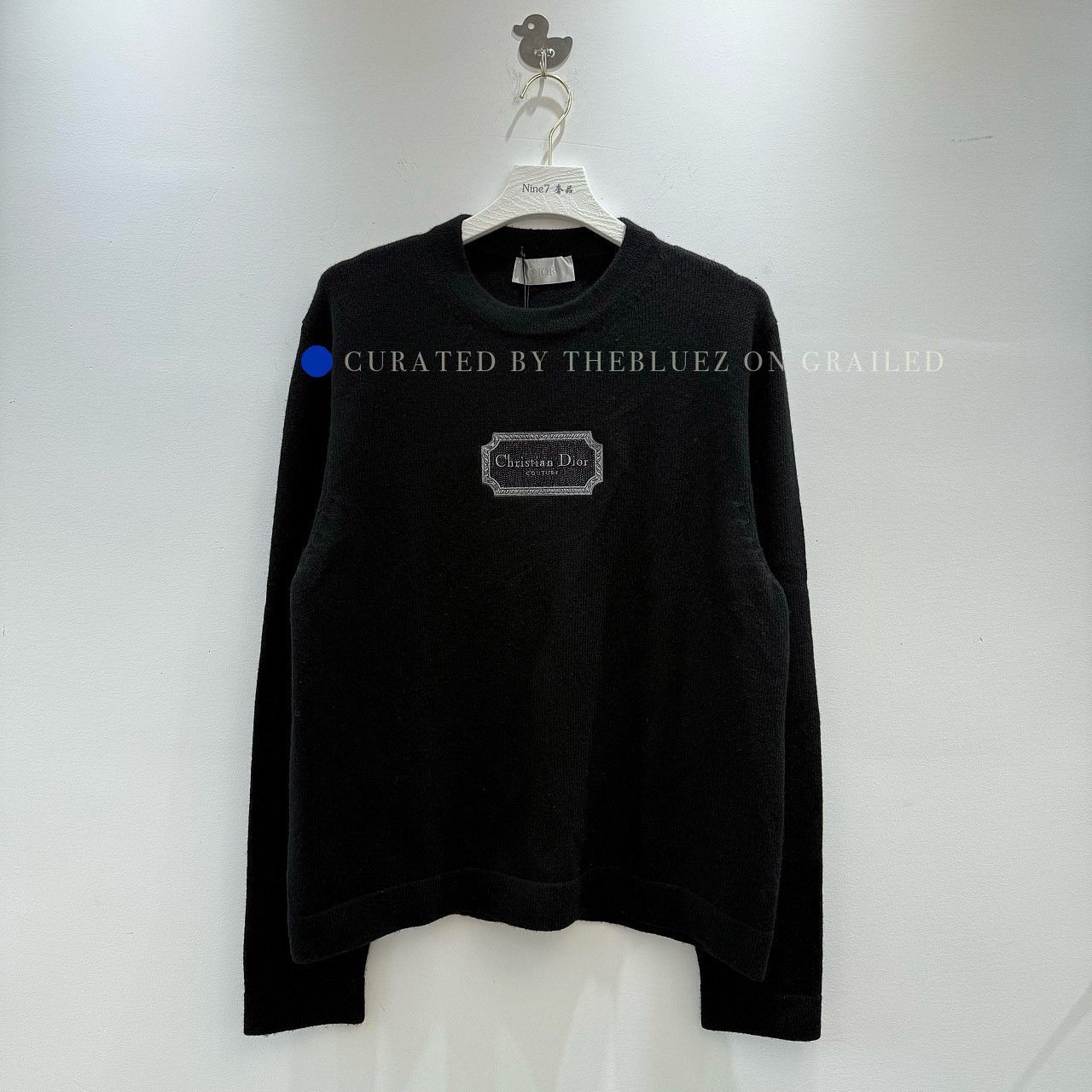 Dior Black Logo Sweater in Excellent Condition Size US XL / EU 56 / 4 - 1 Thumbnail
