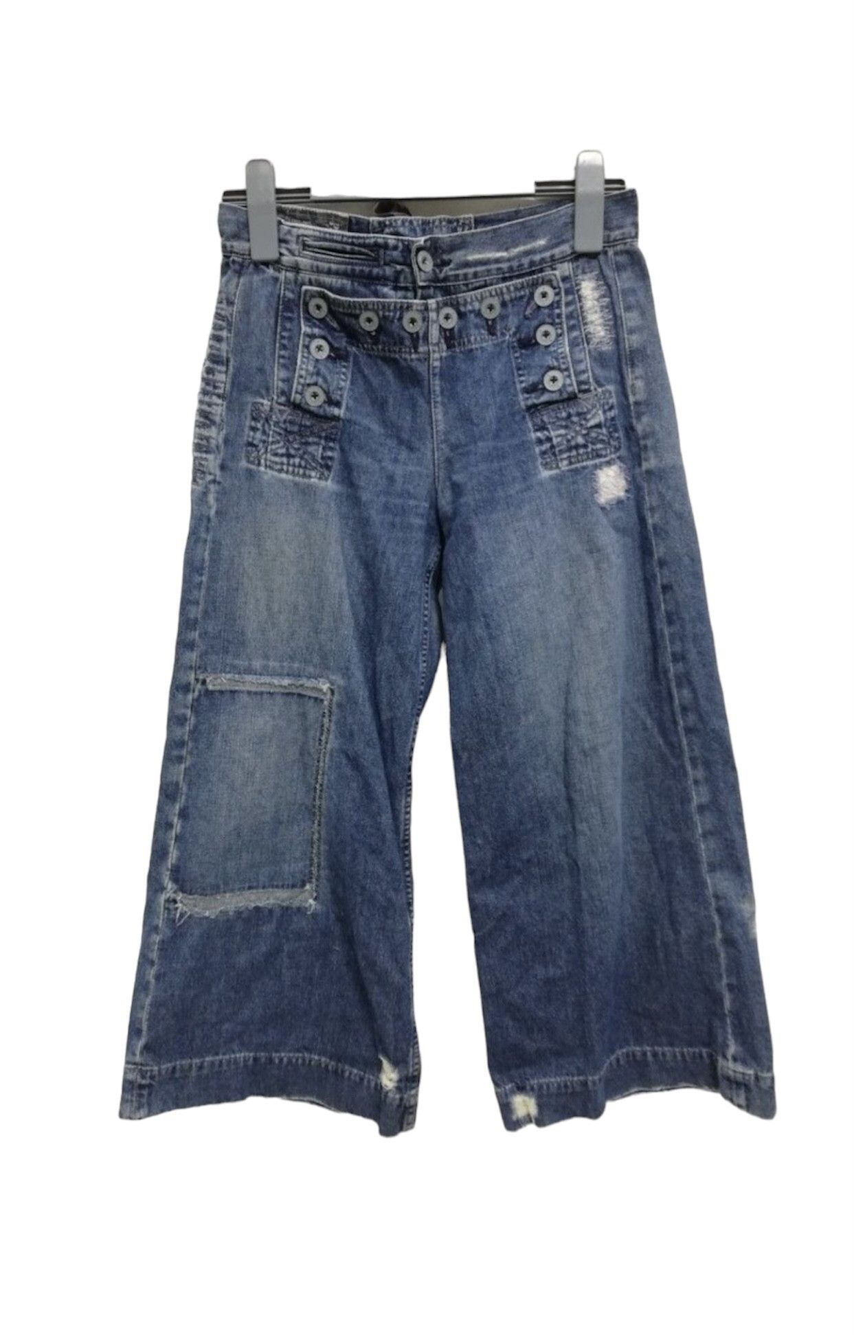 Polo Ralph Lauren Polo Ralph Lauren Distress Patches Cargo Jeans Size 30" / US 8 / IT 44 - 1 Thumbnail