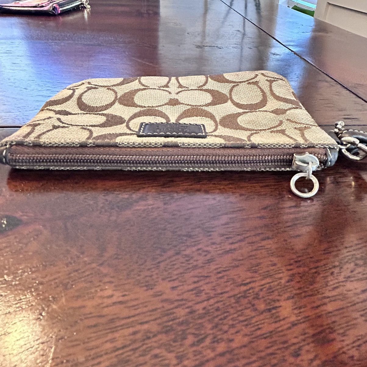 Coach Coach Logo C Wristlet Brown Tan With Leather Tag Size ONE SIZE - 5 Thumbnail