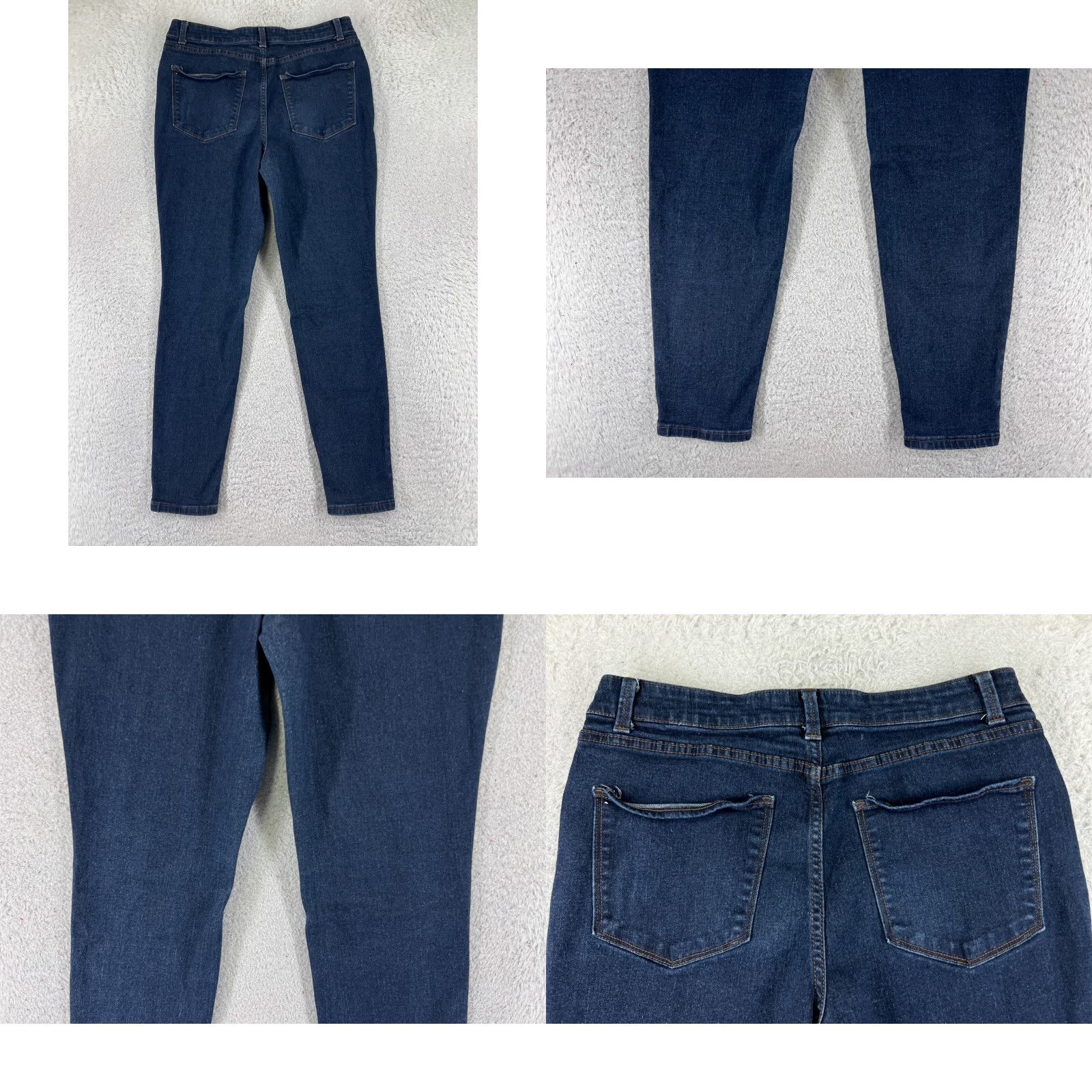 Vintage No Boundaries Jeans Womens 13 Blue Denim Skinny High Rise Cotton Blend Regular 5-Pocket Distressed Comfortable Pockets Solid Classic USA 90s? Size 34" / US 12 / IT 48 - 9 Thumbnail