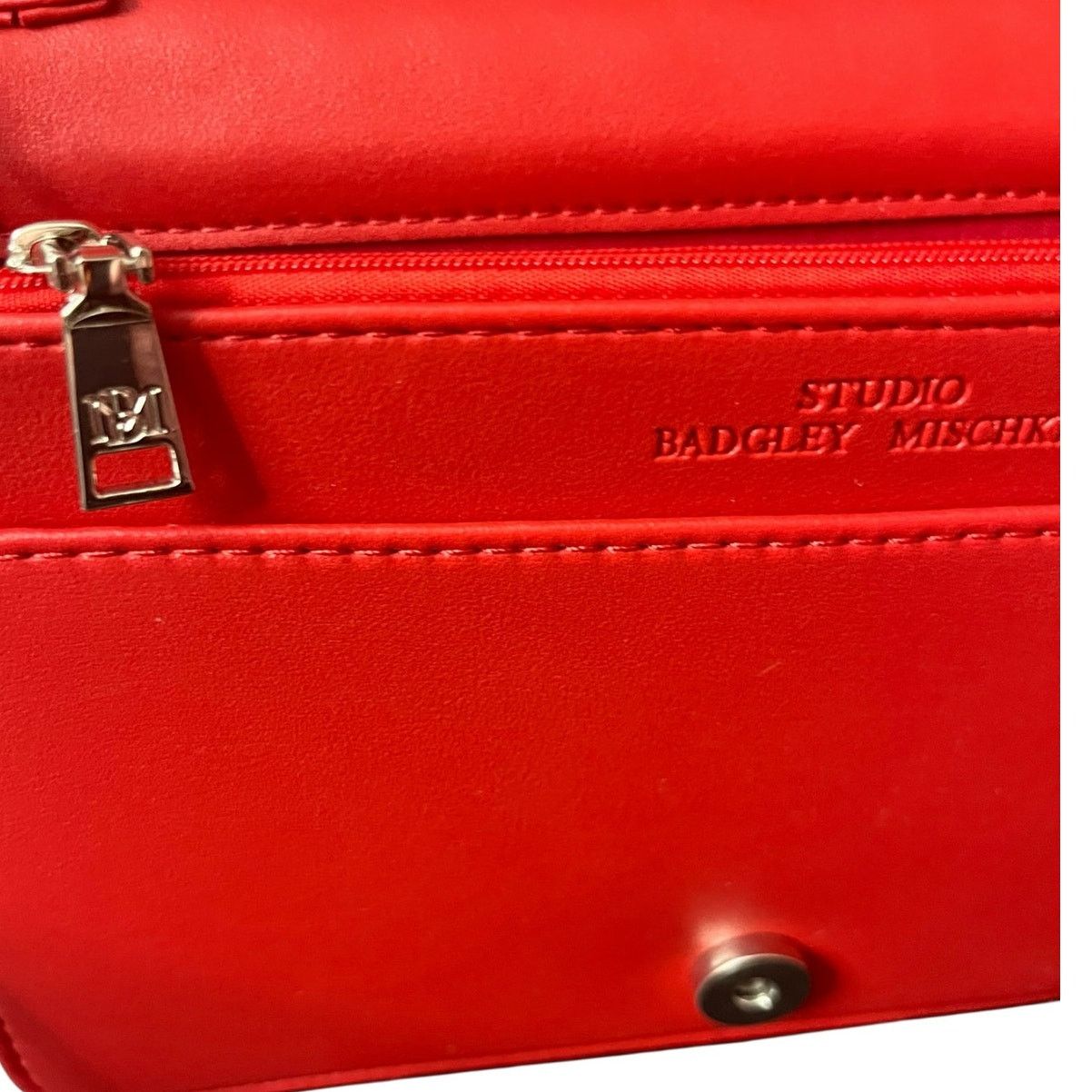 Badgley Mischka Badgley Mischka Quilted Crossbody Bag Red Vegan Leather Size ONE SIZE - 2 Thumbnail