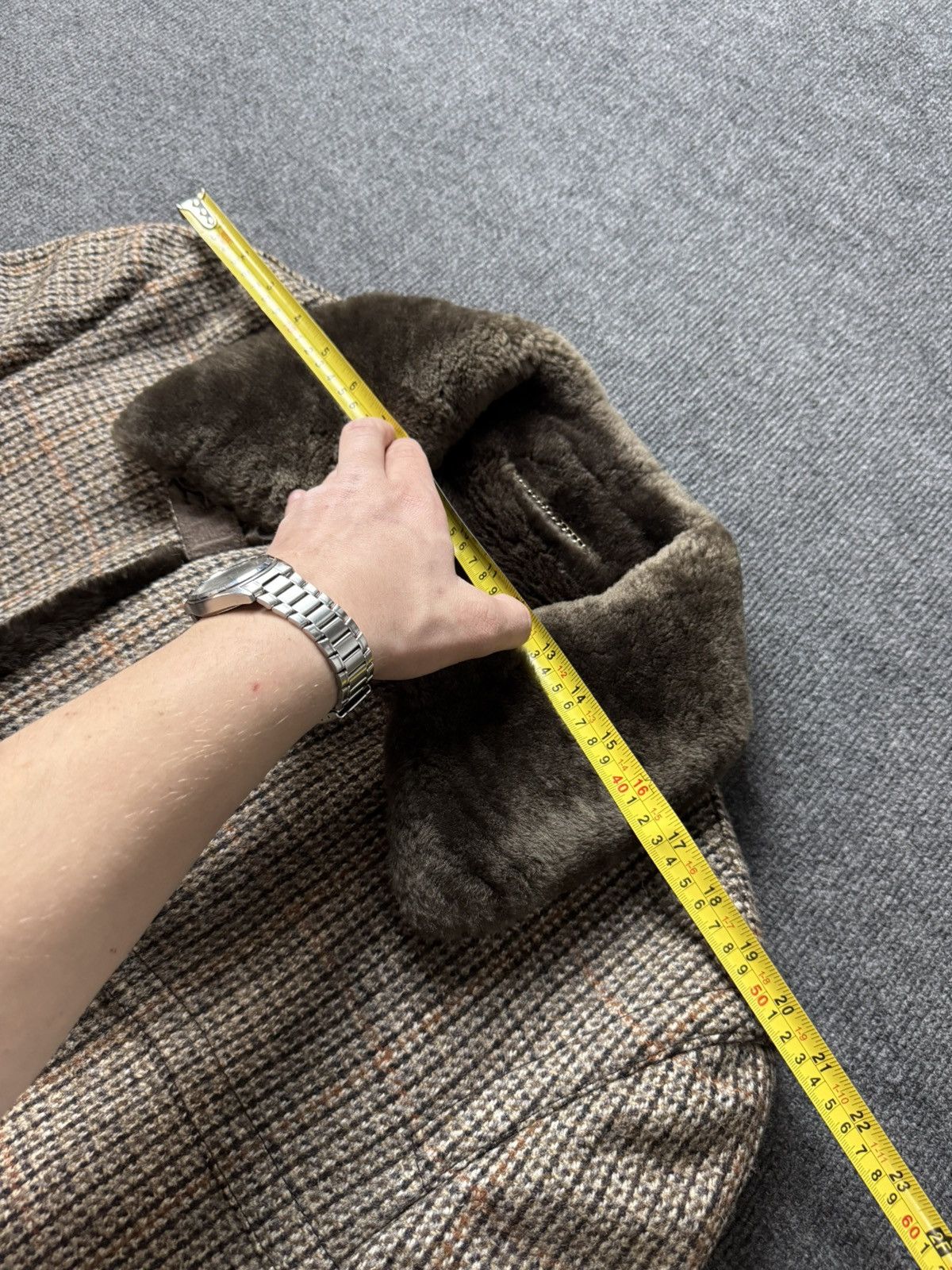 Vintage Vintage Shearling Wool Coat Borg Lined Heavy Winter Size US L / EU 52-54 / 3 - 23 Thumbnail