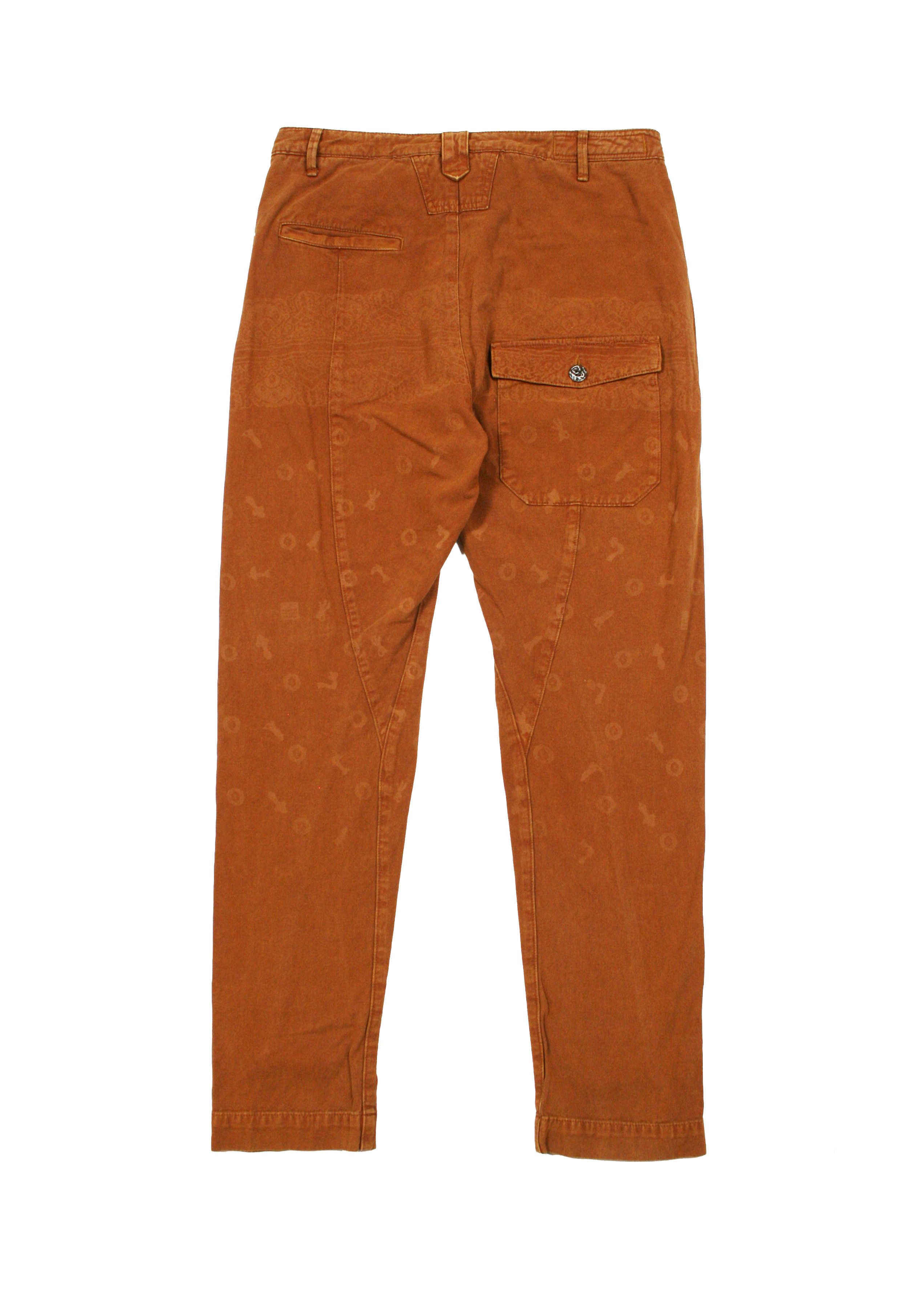 Marithe + Francois Girbaud 00S Bandana Printed Cargo Pocket Y2K Pants Vintage Size US 32 / EU 48 - 2 Thumbnail