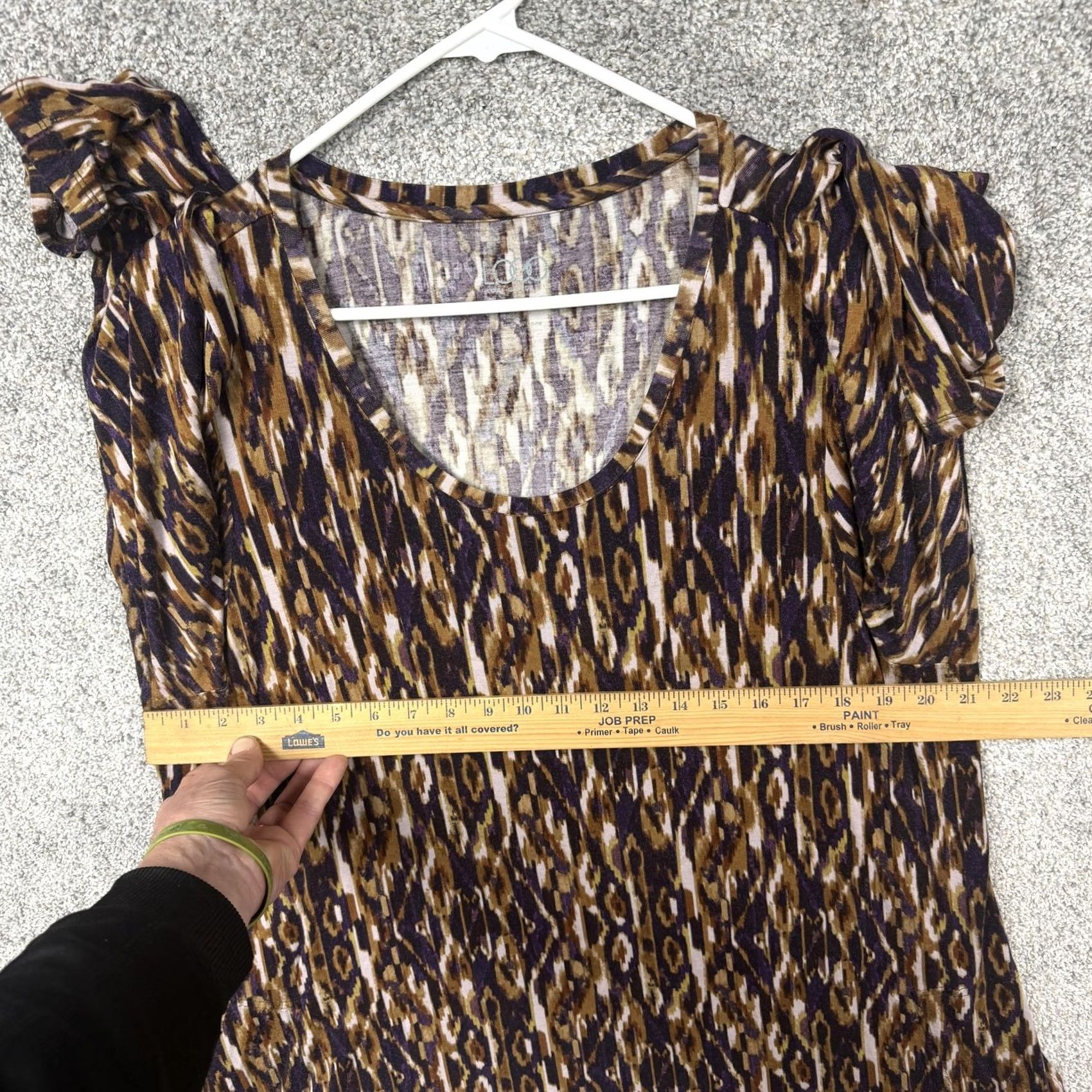 Logo 7 VINTAGE Logo Tunic Top 2X Plus Ikat Animalier Earthy Autumncore Whimsigoth Lagenlook Size XXL / US 16-18 / IT 52-54 - 4 Thumbnail