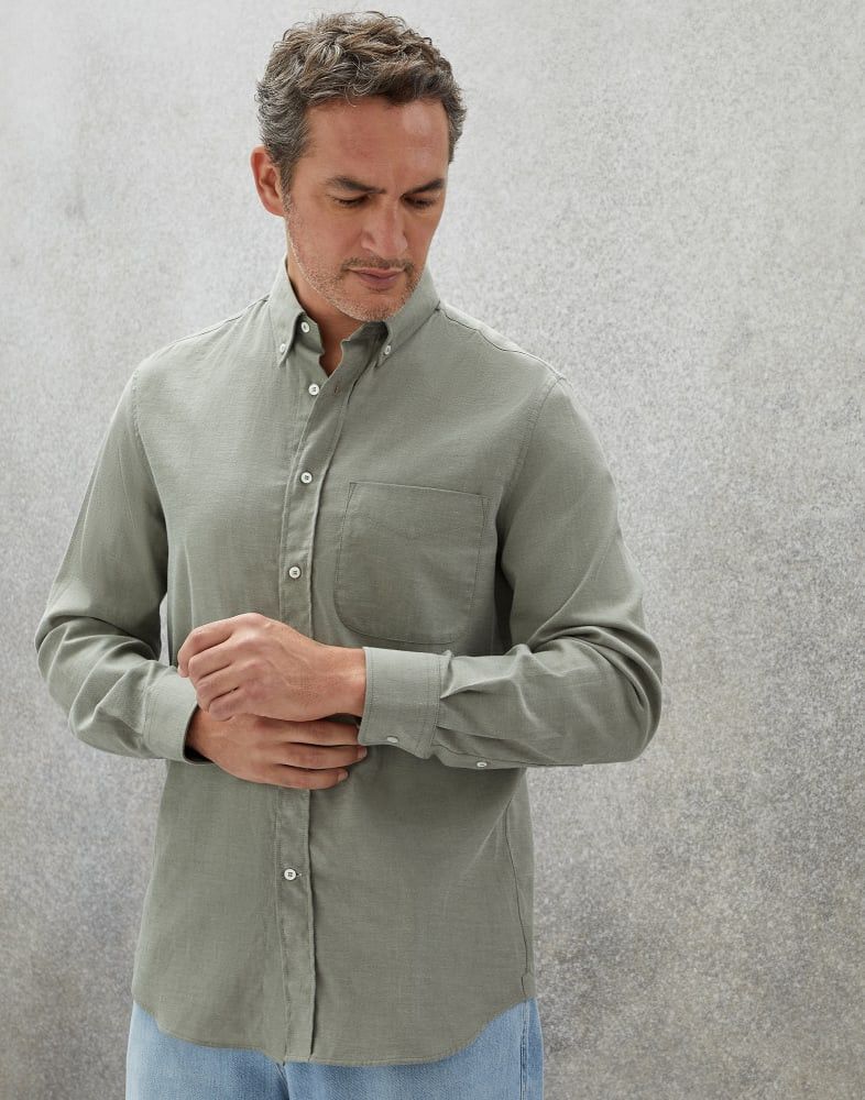 Brunello Cucinelli o1w1db10924 Shirt in Light Brown Size US XXL / EU 58 / 5 - 1 Preview