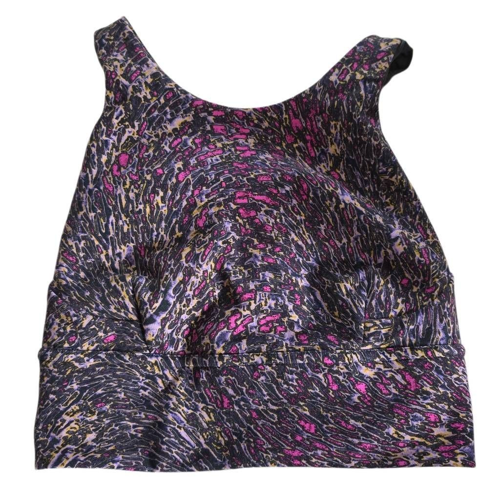 Lululemon Lululemon Women's Size 2 Black Purple High Neck Sports Bra Size ONE SIZE - 1 Thumbnail