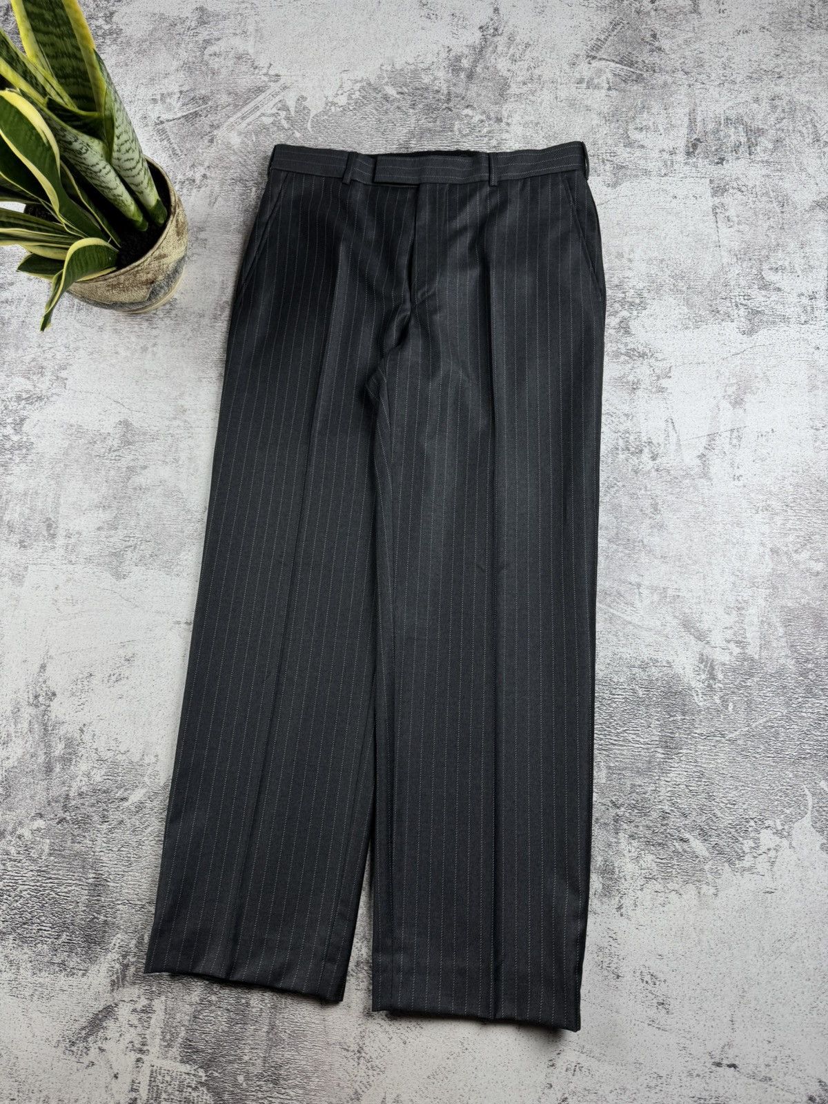 Chester Barrie Chester Barrie Striped Wool 38/96 cm Size Classic Blazer Jacket Trousers Suit Size 38S - 16 Thumbnail