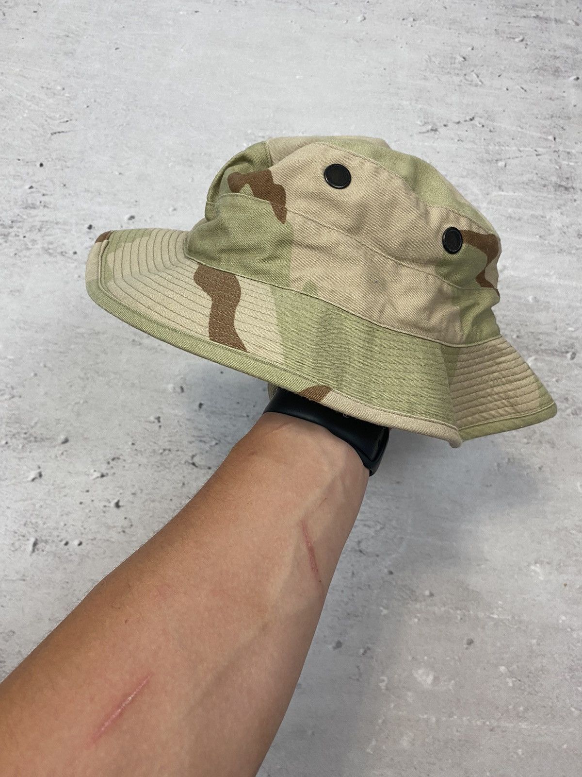 Vintage Vintage US Army Camo Hat Size ONE SIZE - 1 Thumbnail