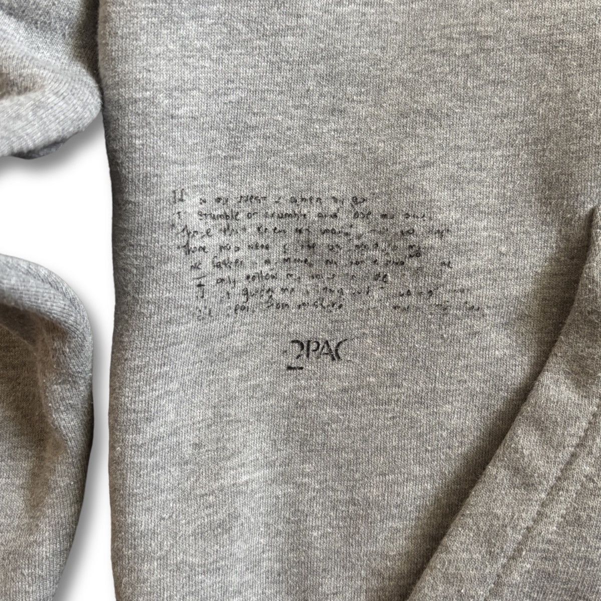Primitive Primitive 2Pac “No Changes” Hoodie Mens Large Gray Pullover Size US L / EU 52-54 / 3 - 5 Thumbnail