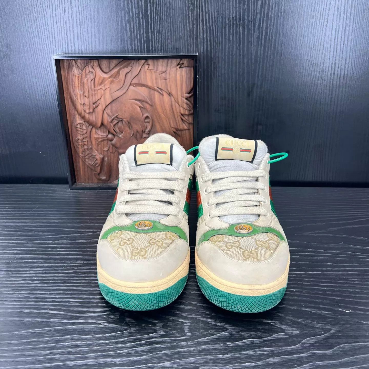 Gucci Gucci Gray Green Distressed Sneaker US 8.5 Like New Size US 8.5 / EU 41-42 - 8 Thumbnail