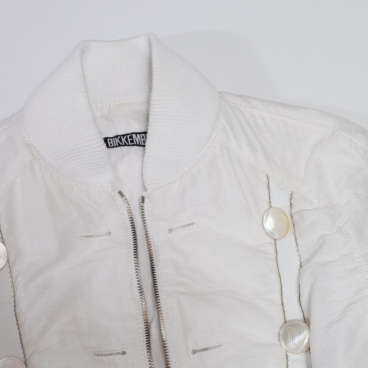 Dirk Bikkembergs Dirk Bikkembergs Vintage Viscose Linen White Jacket Buttons Size S / US 4 / IT 40 - 5 Thumbnail