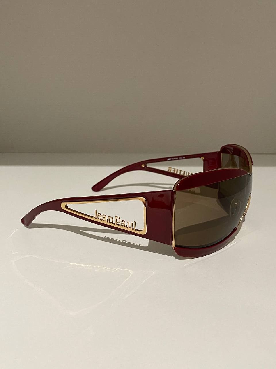 Jean Paul Gaultier Jean Paul Gaultier JPG Logo Mask Oversized Sunglasses Y2K Size ONE SIZE - 4 Thumbnail