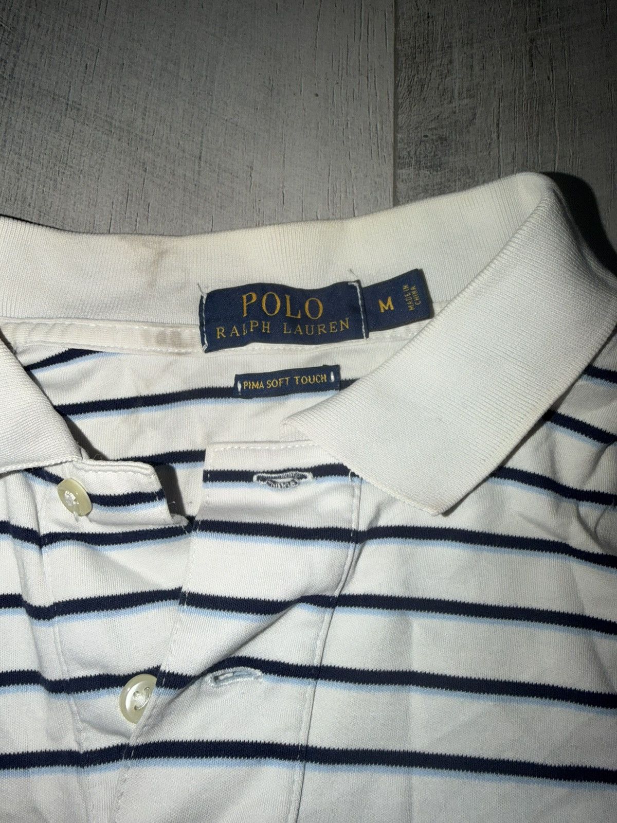 Polo Ralph Lauren White striped polo ralph lauren Size US M / EU 48-50 / 2 - 4 Thumbnail