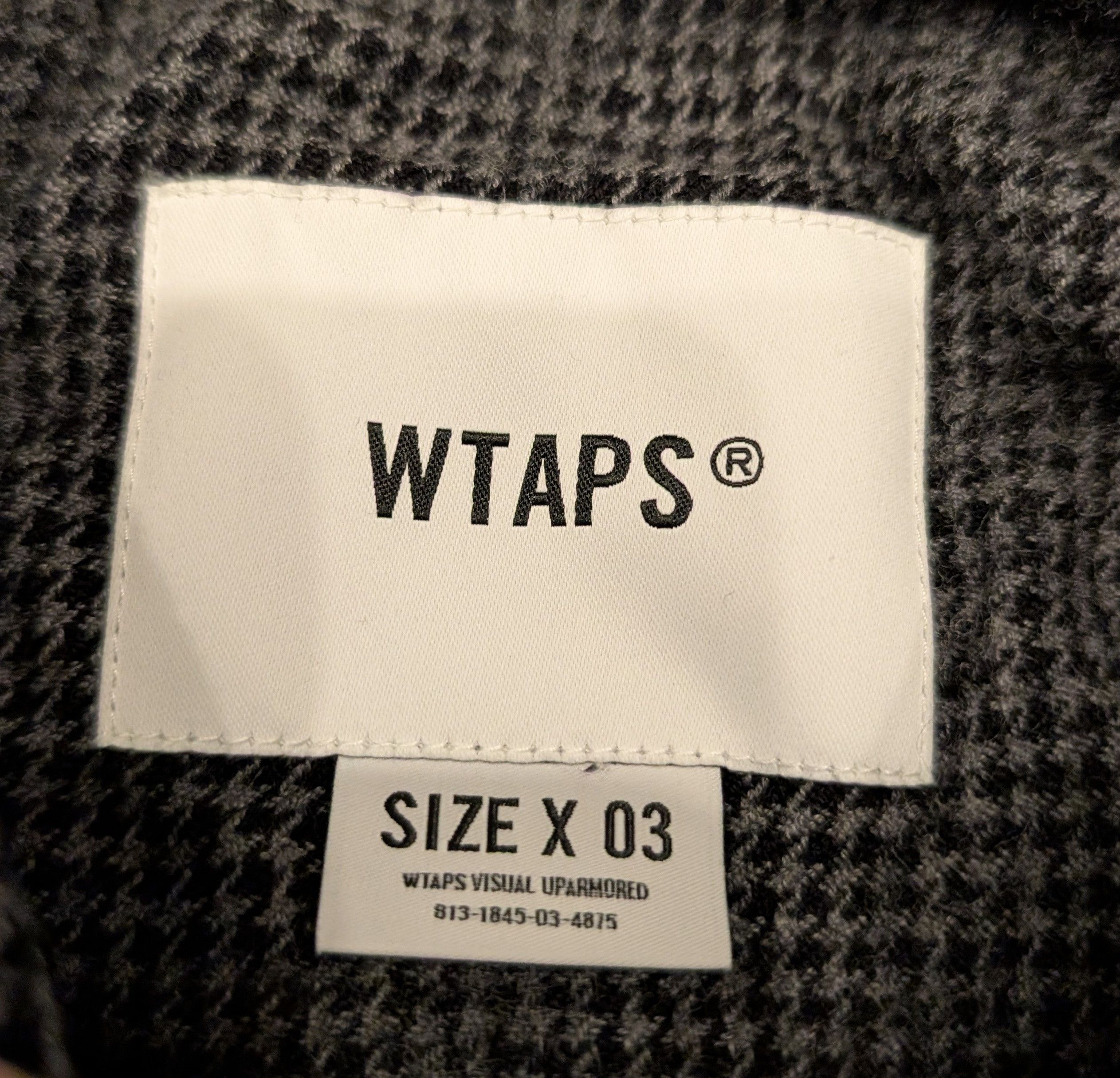 Wtaps NWT WTAPS Wool Houndstooth Shirt Oversized Made in Japan Size US L / EU 52-54 / 3 - 3 Thumbnail