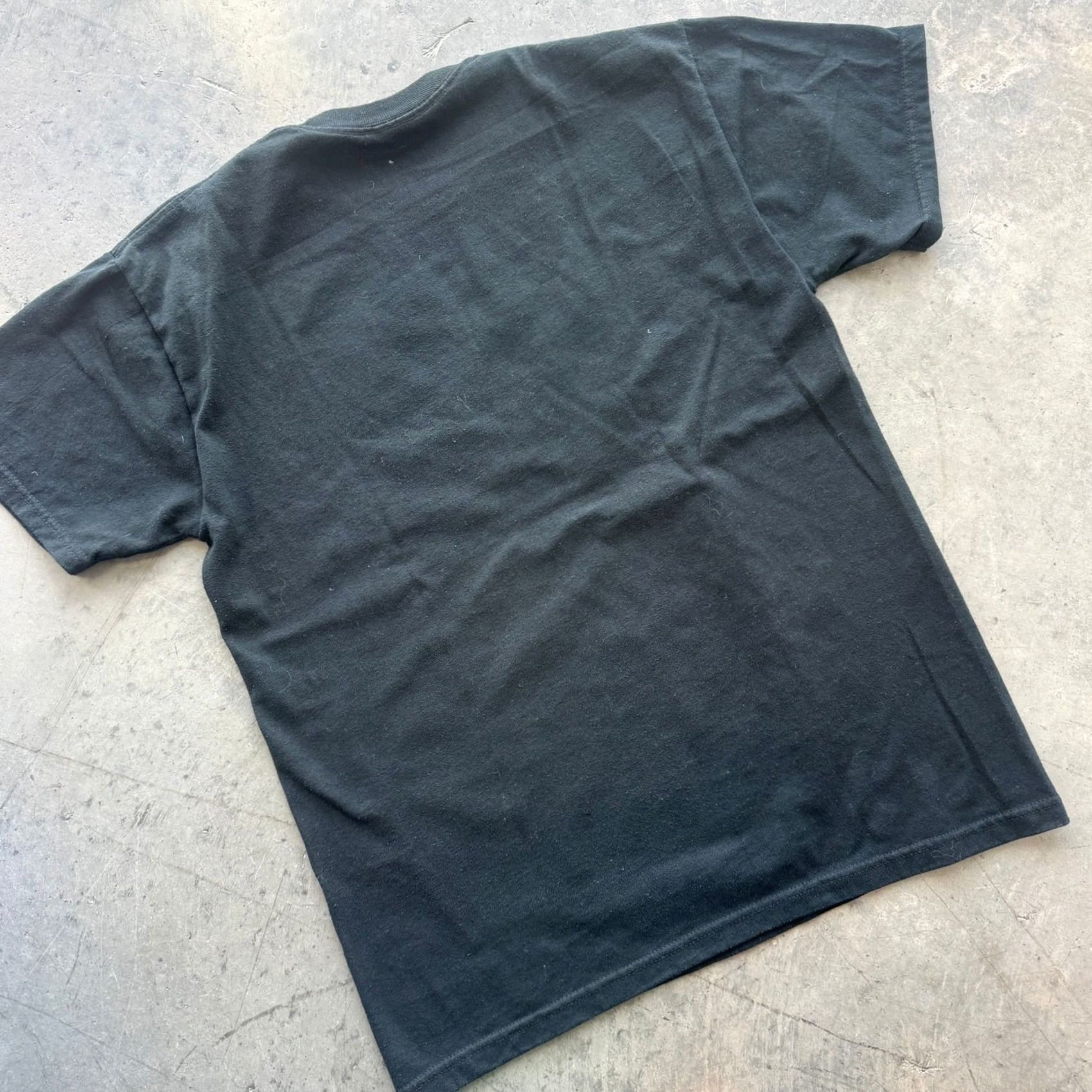 Vintage VINTAGE Wolf Winter Wonderland Nature Black Graphic Tee Men's M Size US M / EU 48-50 / 2 - 2 Thumbnail