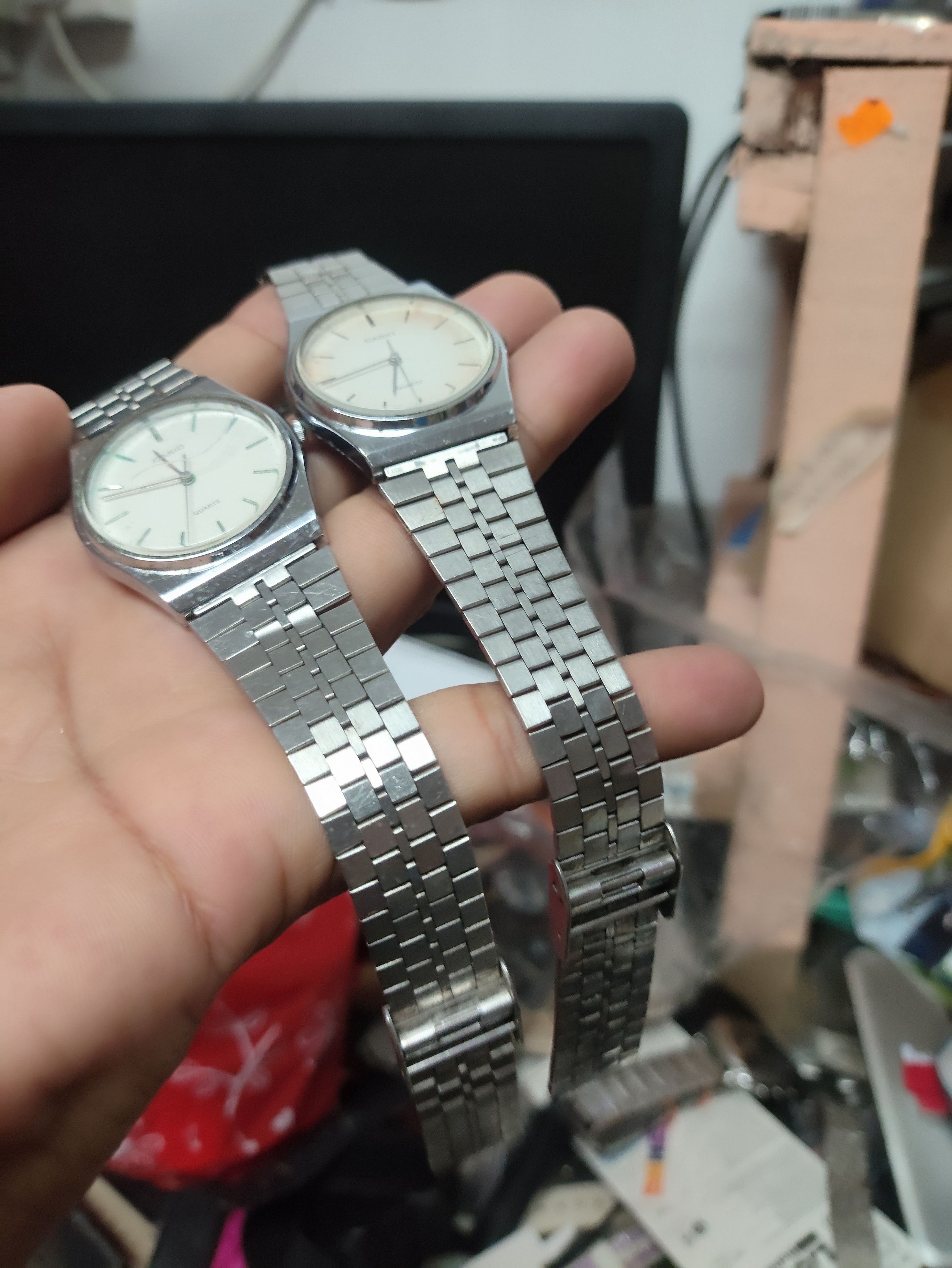 Casio COMBO vintage Casio (2 pieces) Japan Quartz (Need Service) Size ONE SIZE - 4 Thumbnail