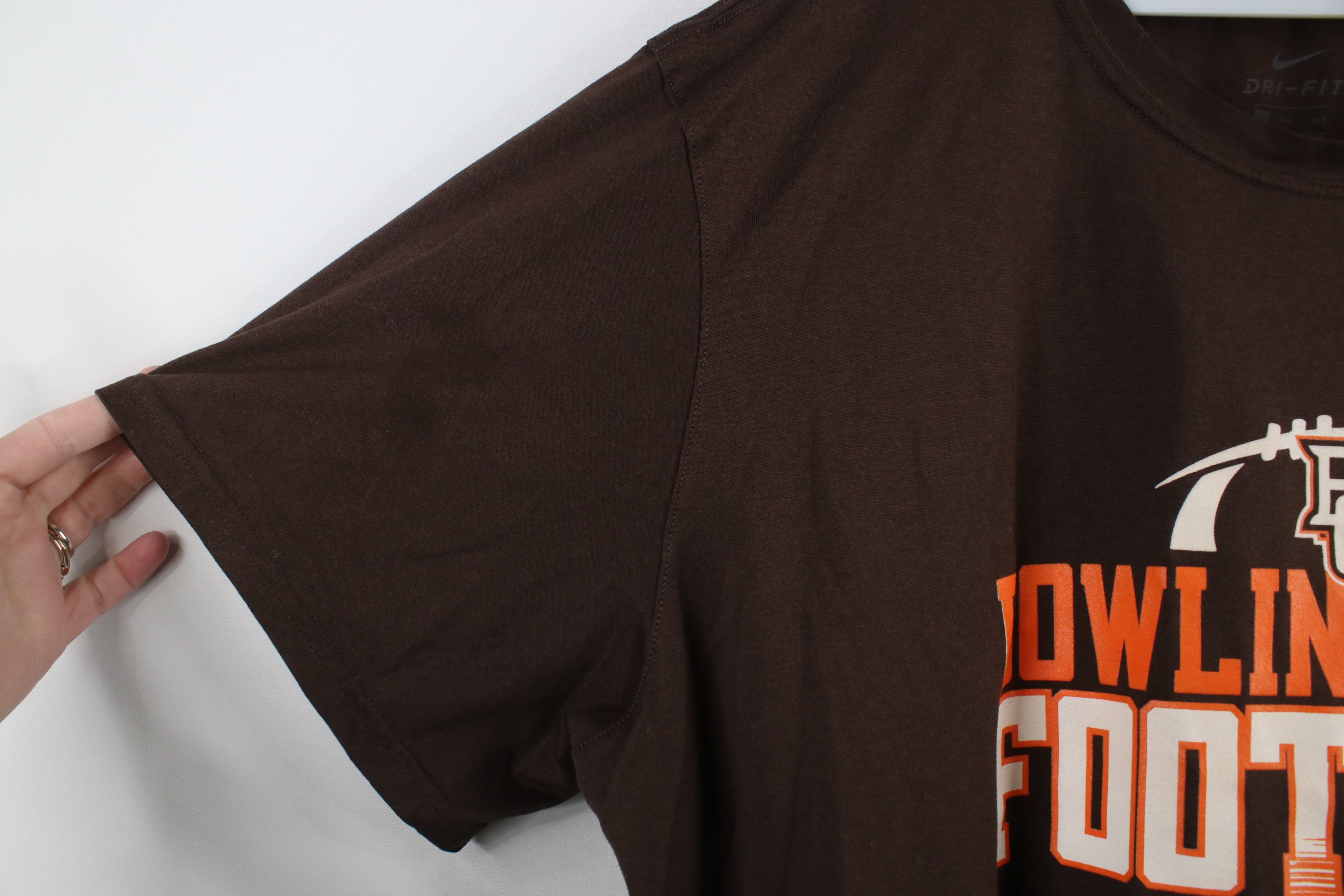 Nike × Vintage Nike Bowling Green State University Football T-Shirt Brown Size US XXL / EU 58 / 5 - 8 Thumbnail