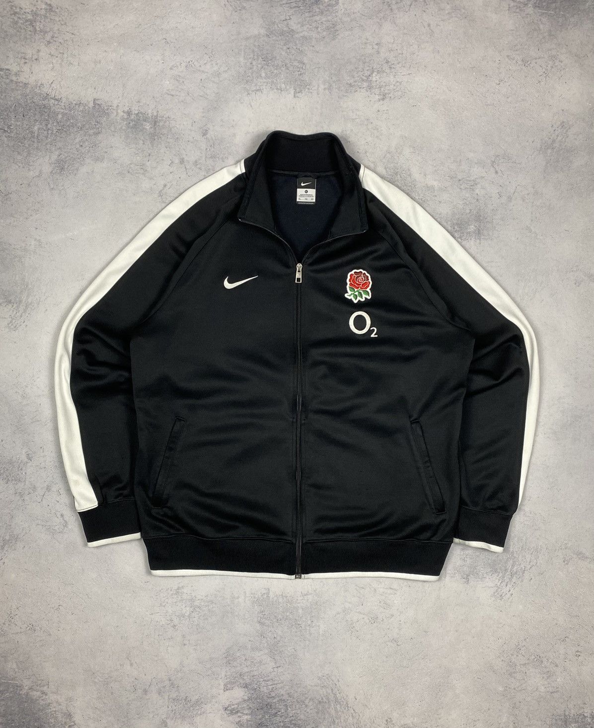 Nike Nike England Rugby Track Jacket Black Full Zip Bomber Size US XL / EU 56 / 4 - 2 Thumbnail