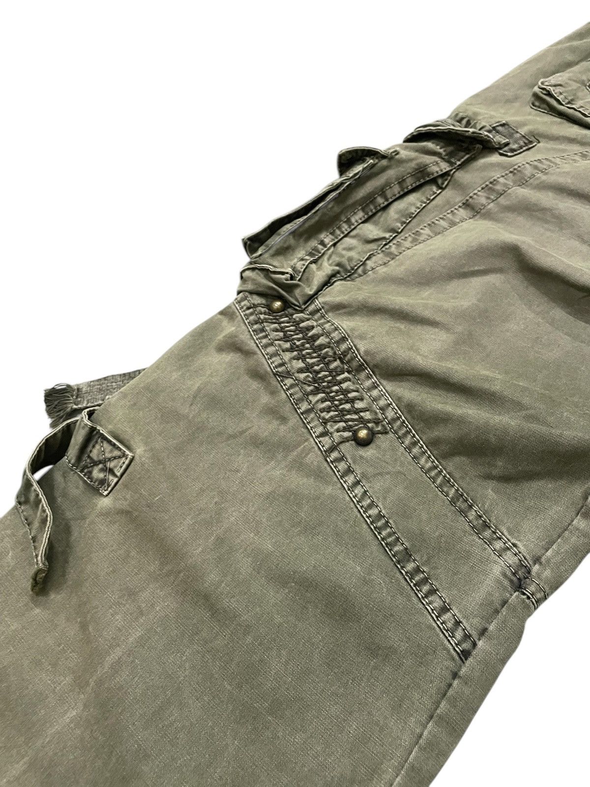 Le Grande Bleu (L.G.B.) × Tete Homme Bapai Japan Multi Pocket Bondage Baggy Cargo Pants Size US 34 / EU 50 - 20 Thumbnail
