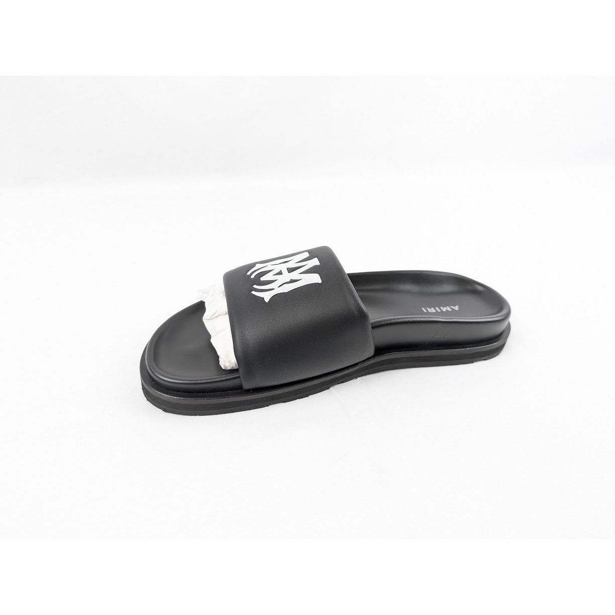 Amiri o1rshd1 Leather Slide in Black / White Size US 7 / EU 40 - 7 Thumbnail