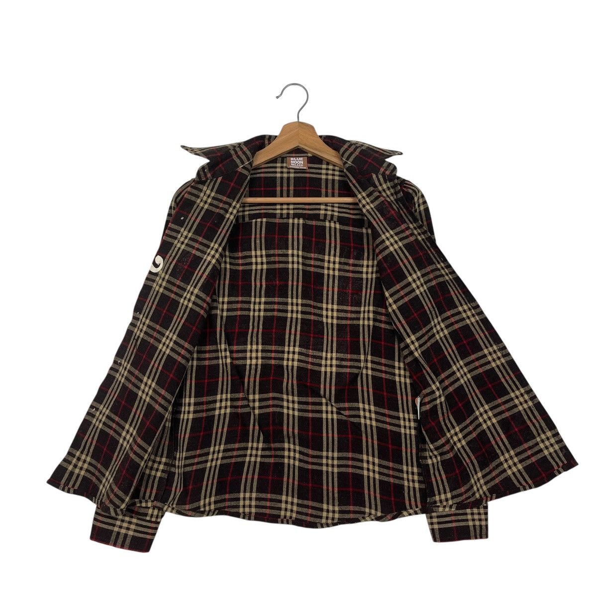 Japanese Brand Vintage Y2K Blue Moon Blue Check Button Shirts Jacket Size US M / EU 48-50 / 2 - 11 Thumbnail