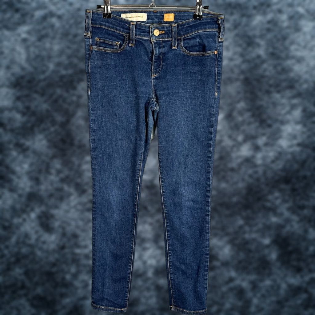 Vintage VINTAGE Pilcro And The Letterpress Skinny Jeans Adult Womens 27 Blue Dark Wash Slim Size 27" / US 4 / IT 40 - 1 Thumbnail