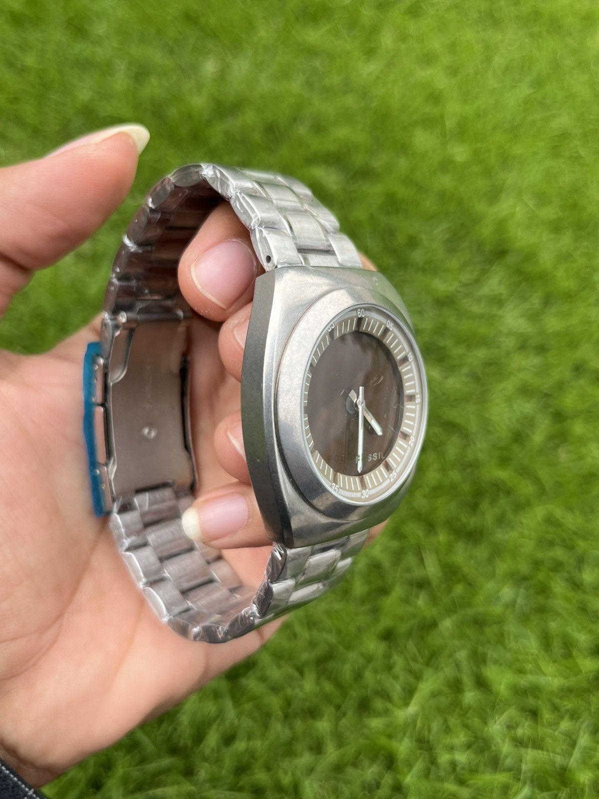 Fossil × Vintage Vintage FOSSIL BIG TIC WATCH NUMBER BROWN Size ONE SIZE - 4 Thumbnail
