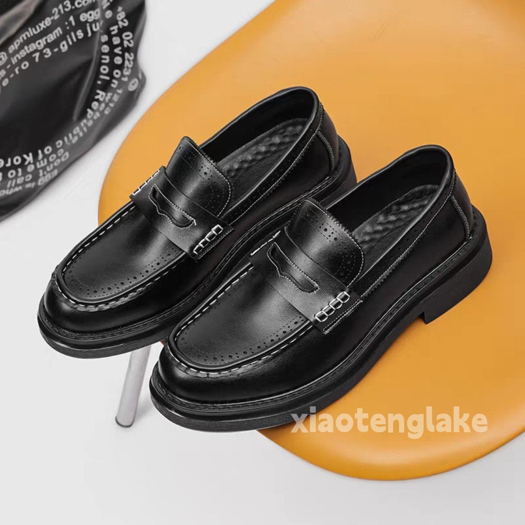 Vintage Utility punk yuppie loafer slip on thick sole shoes Size US 5.5 / EU 38 - 1 Thumbnail