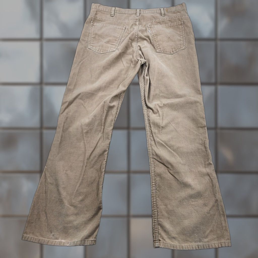 Levi's Vtg Levi's Corduroy Pants Mens 36x29 Tan Straight Leg Zip Fly Casual 90s Hippie Retro USA Size US 36 / EU 52 - 1 Thumbnail