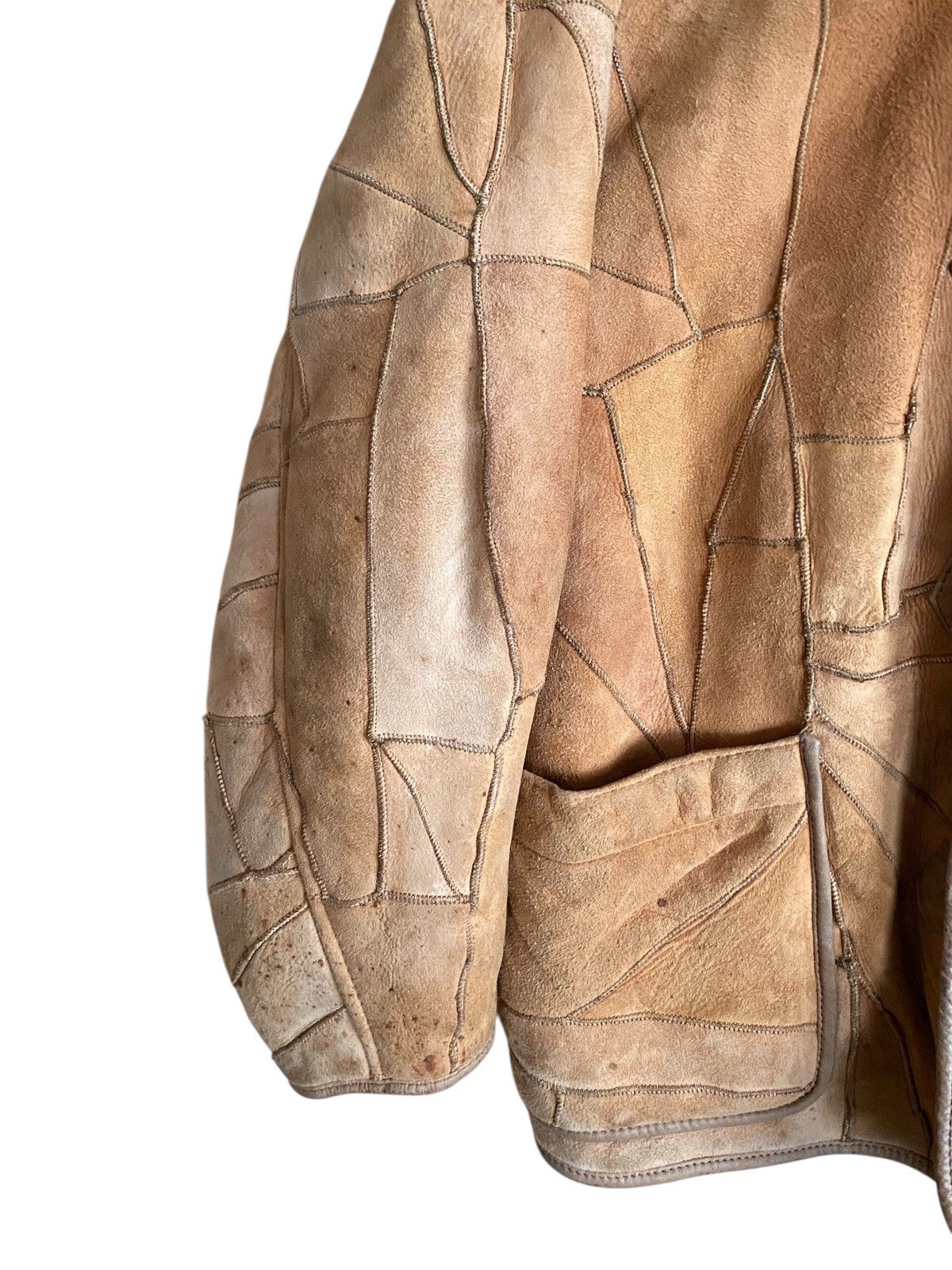 Hai Sporting Gear Vintage Hai Sporting Gear Patchwork Leather Jacket 1990s Size US M / EU 48-50 / 2 - 6 Thumbnail