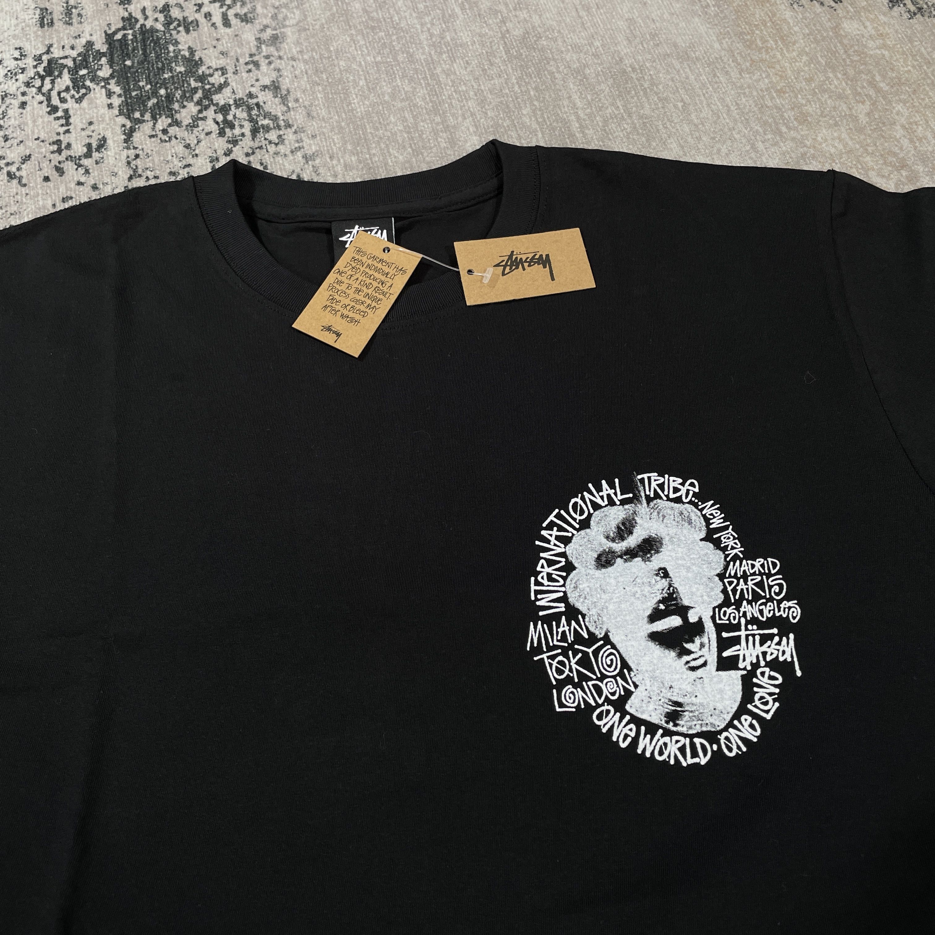 Stussy × Xlarge Stussy Camelot Pig Dyed Tee Black Size US XL / EU 56 / 4 - 4 Thumbnail