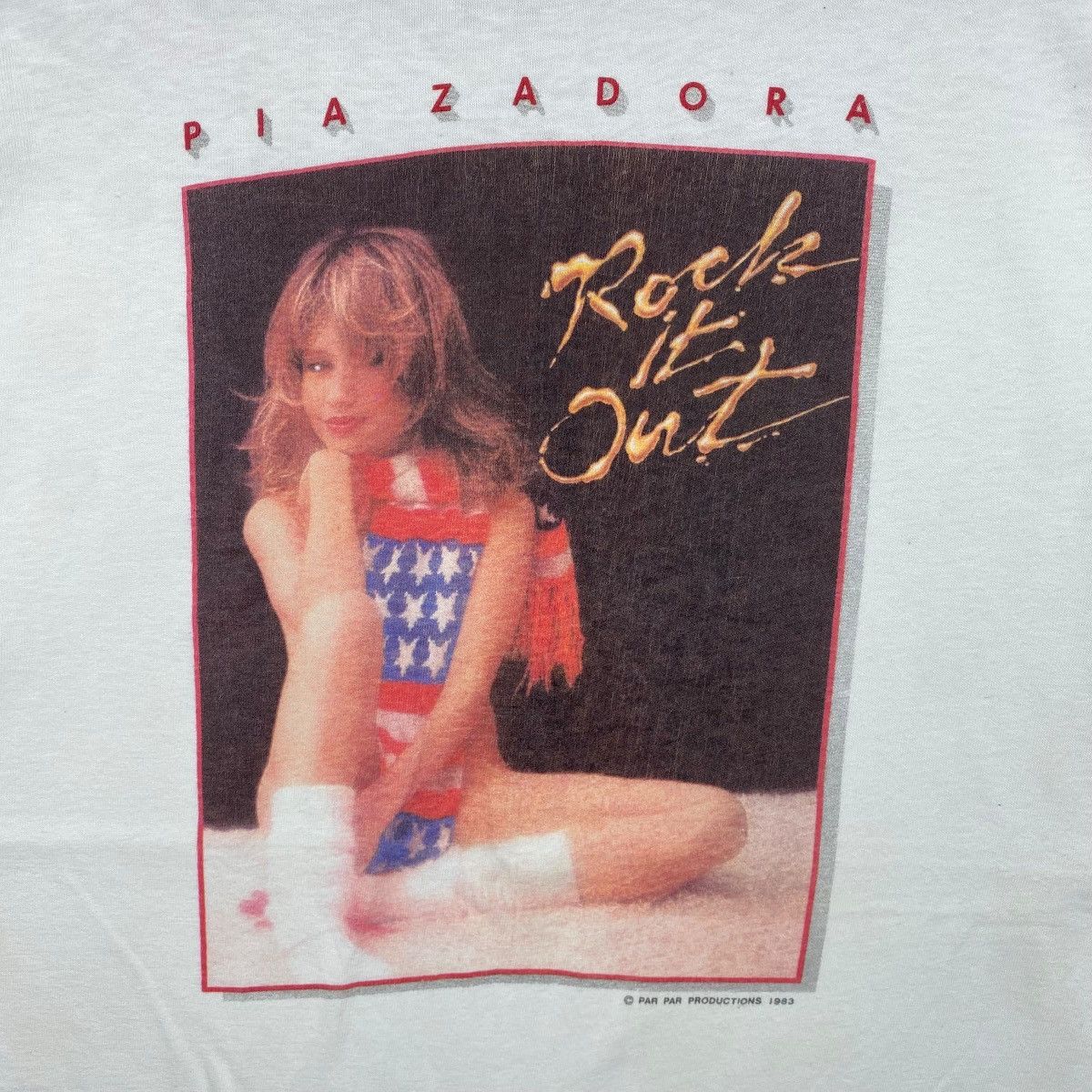 Band Tees Vintage 80s PIA ZADORA Rock It Out American Singer Actress Size US L / EU 52-54 / 3 - 2 Thumbnail