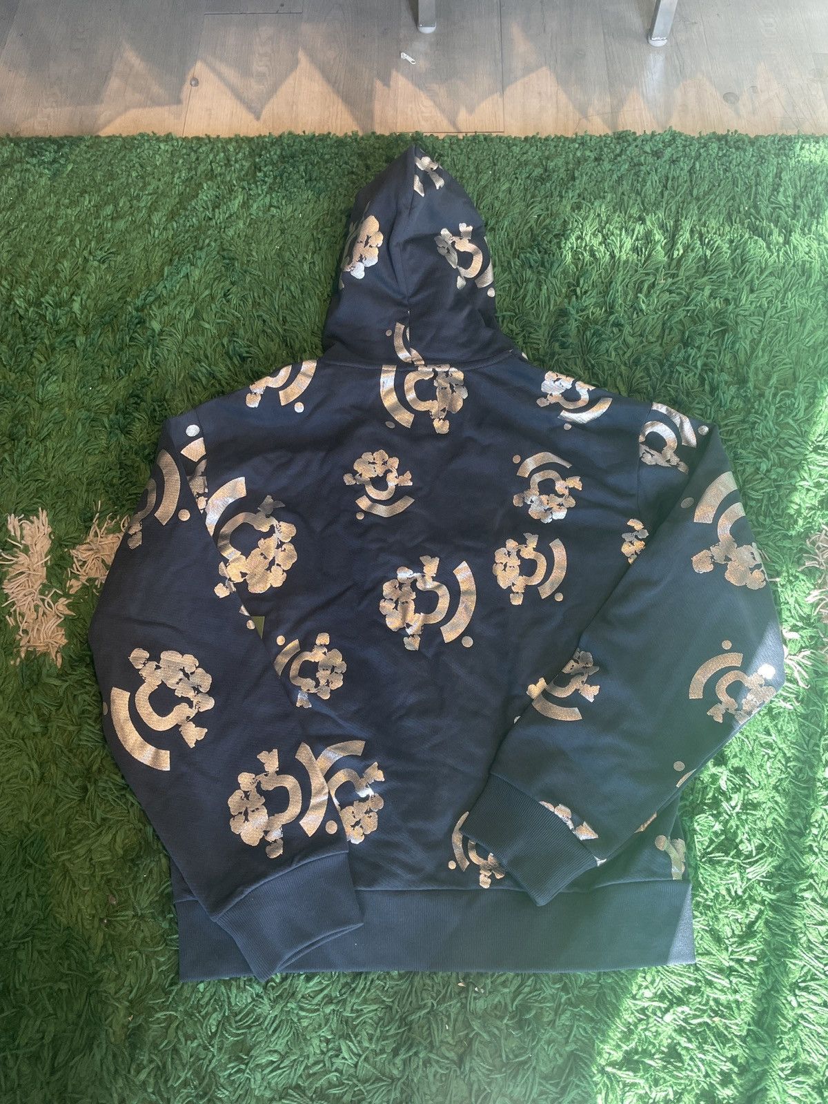 (B).Stroy × DENIM TEARS Denim Tears x Bstroy Zip Hoodie FW24 Navy Large Size US L / EU 52-54 / 3 - 2 Thumbnail