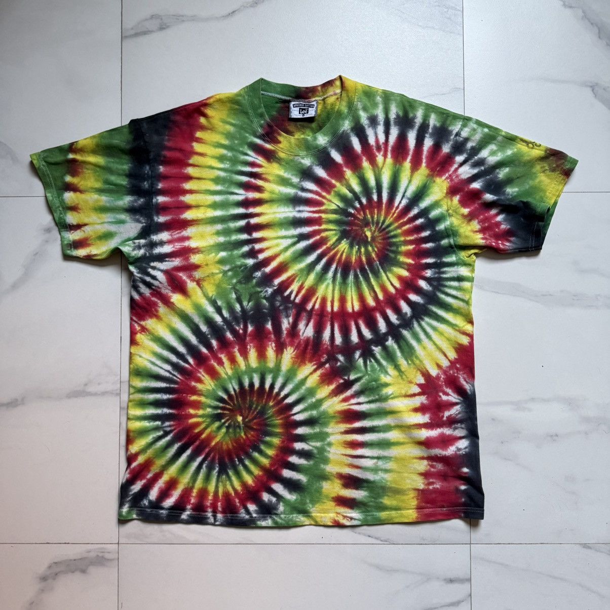 Lee Vintage Lee Brushed Cotton Tie Dye T-Shirt Size US XL / EU 56 / 4 - 2 Thumbnail
