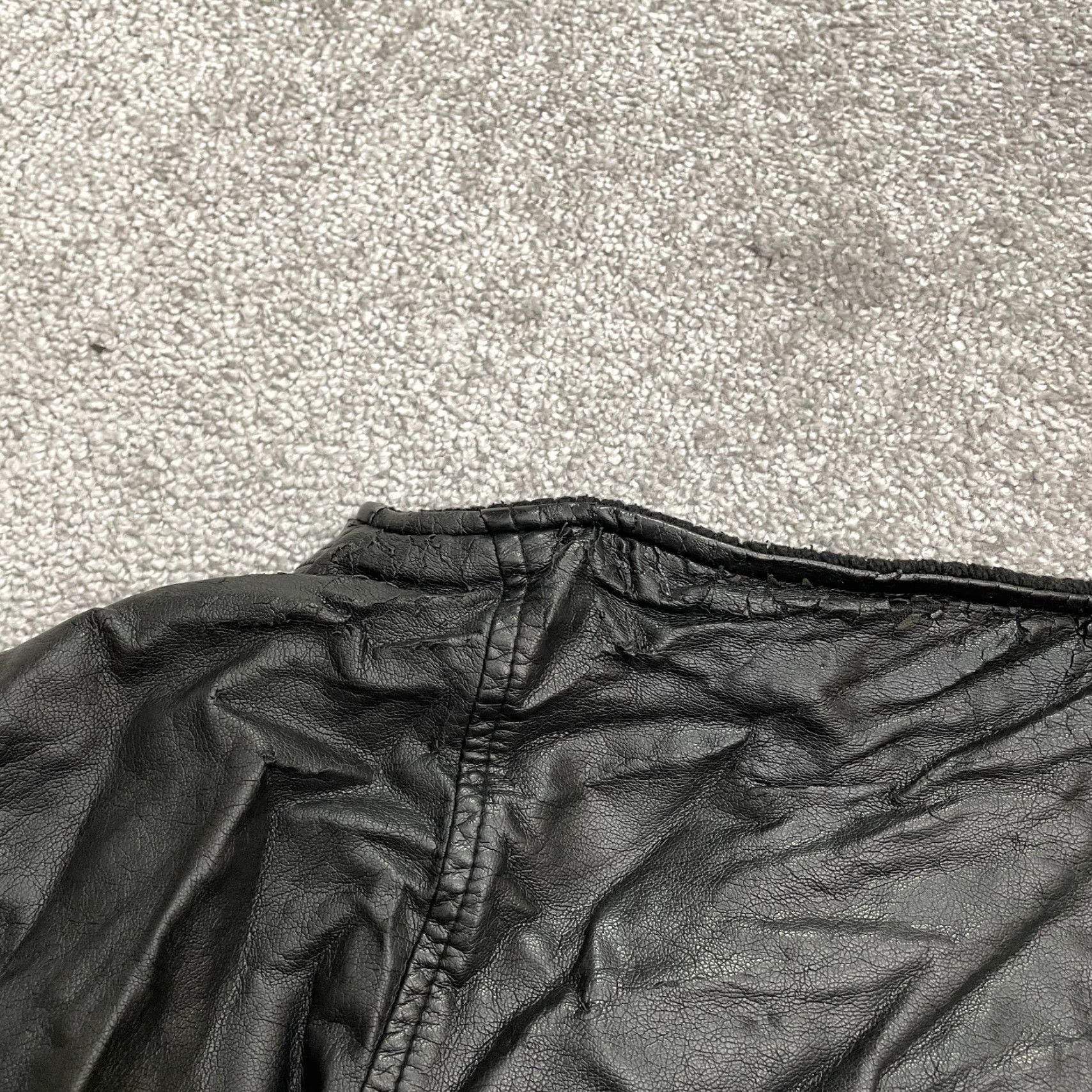 Calvin Klein Calvin Klein Faux Leather Jacket Coat Womens Large Black Full Zip Pockets City Classic 90s Outdoor Size L / US 10 / IT 46 - 6 Thumbnail