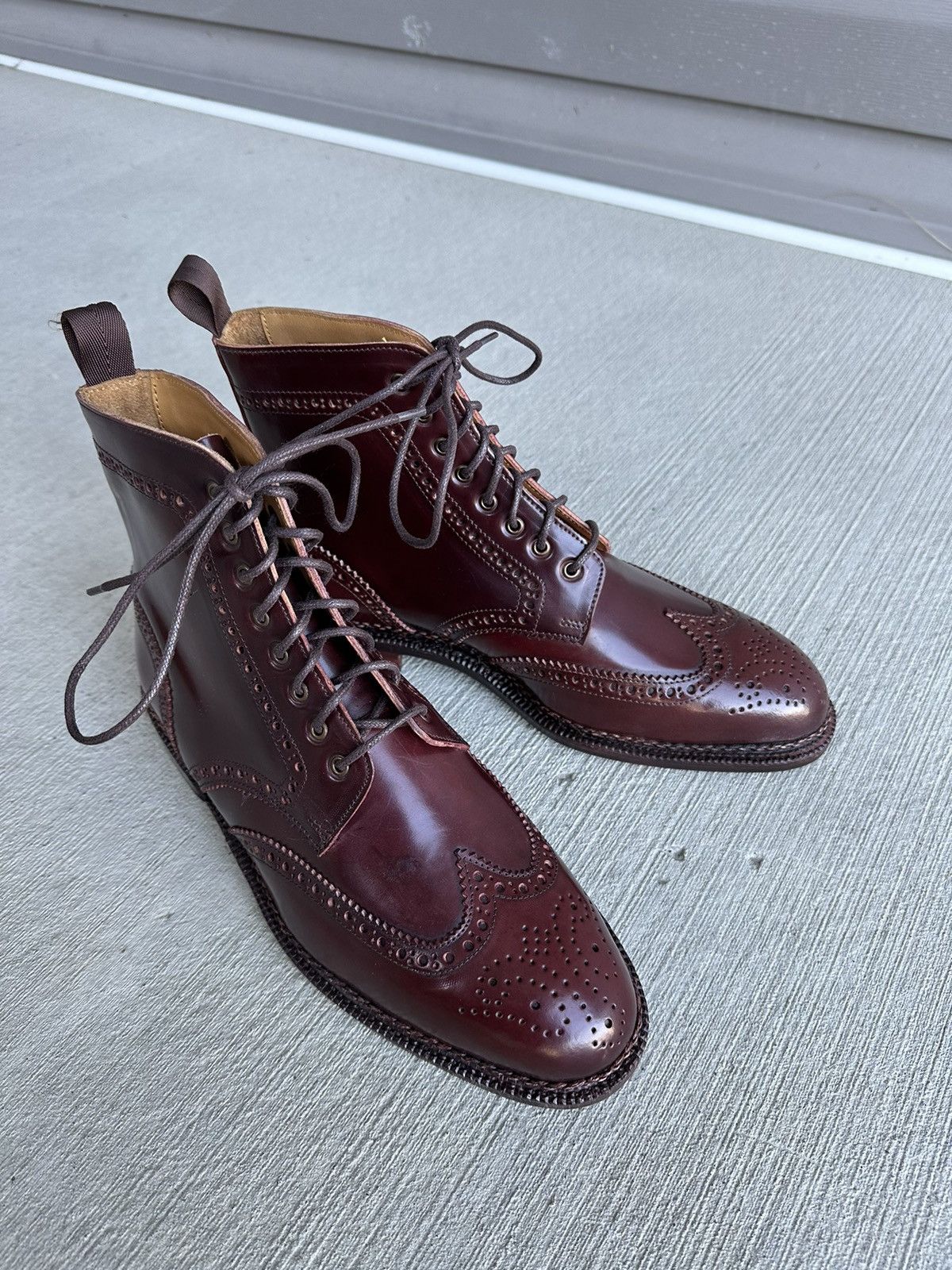 Meermin Dark Brown Leather Boots Size UK7 (US8) R2_51488604100000UE_1_b99cd998  main image 3